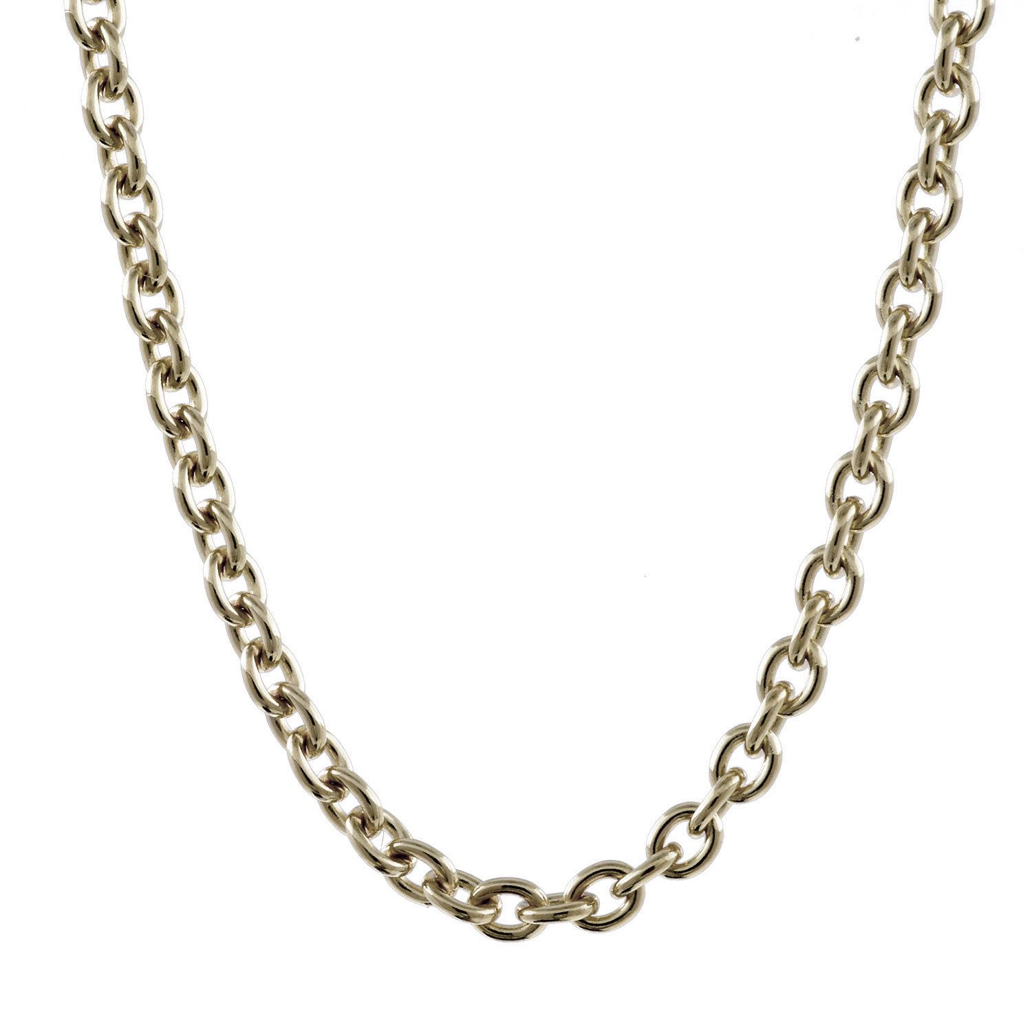 HOPLO Goldkette Goldkette Ankerkette Länge 45cm - Breite 1,5mm - 333-8 Karat Weißgold, Made in Germany