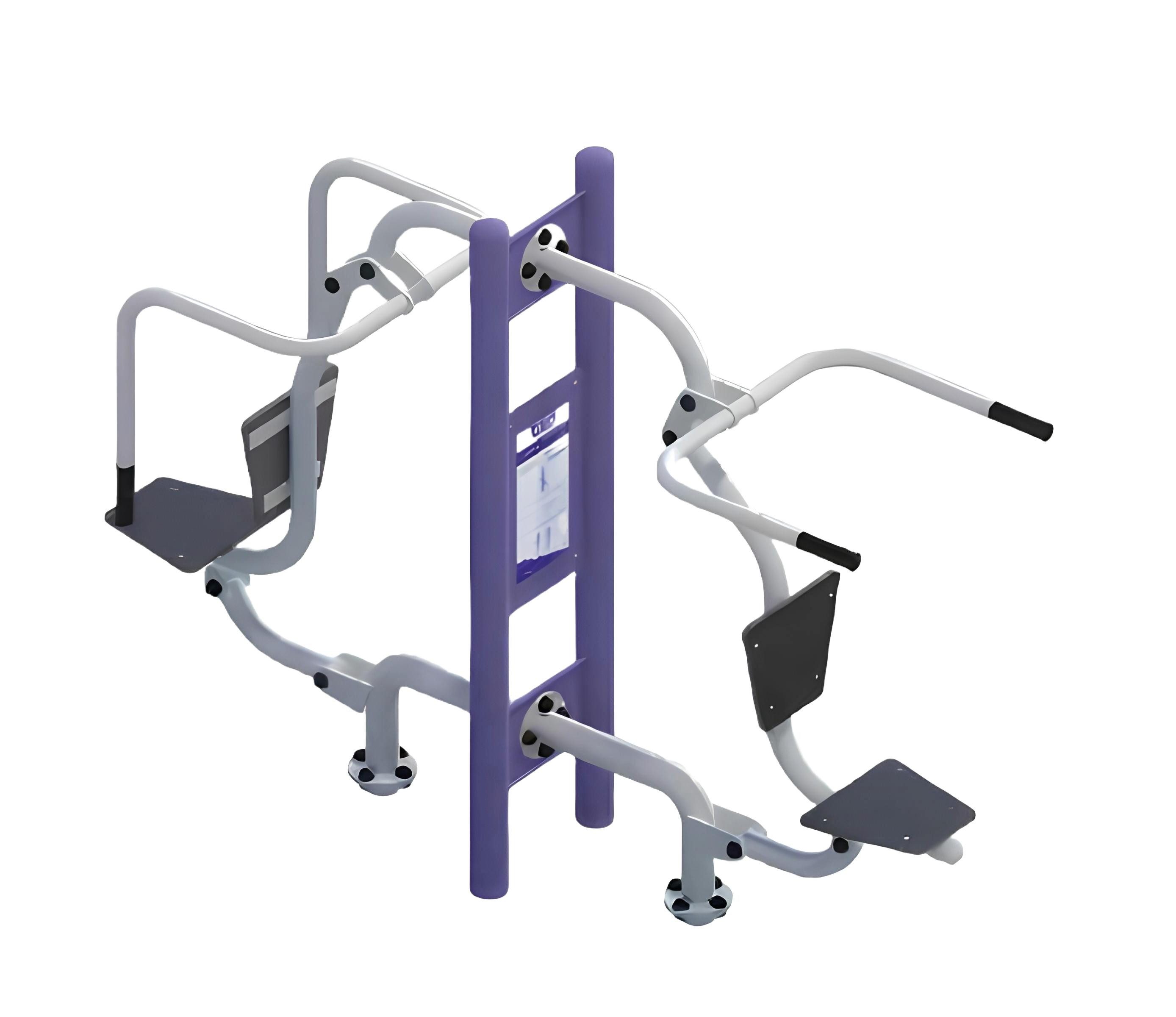 Klettergerüst Multifunktionsturm mit Bauchtrainer und Klimmzugstangen