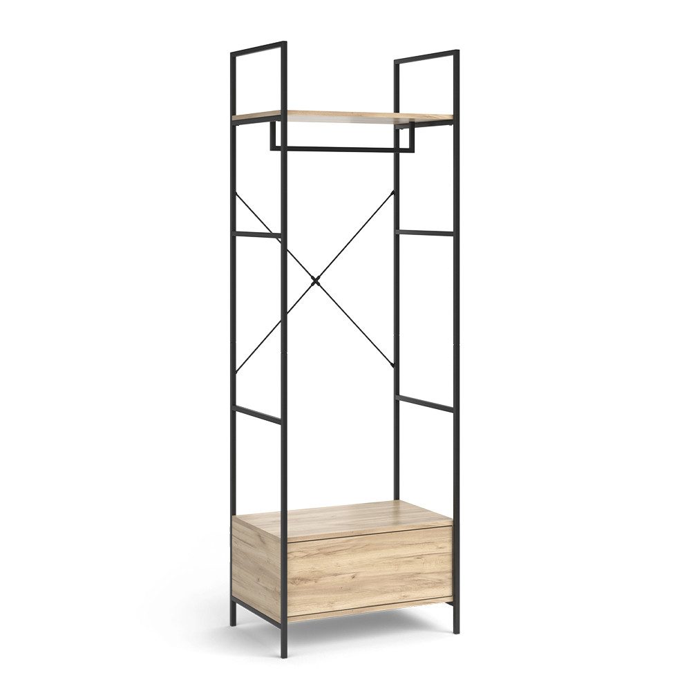 Vicco Kleiderschrank Enya, Holz/Schwarz, 60 x günstig online kaufen