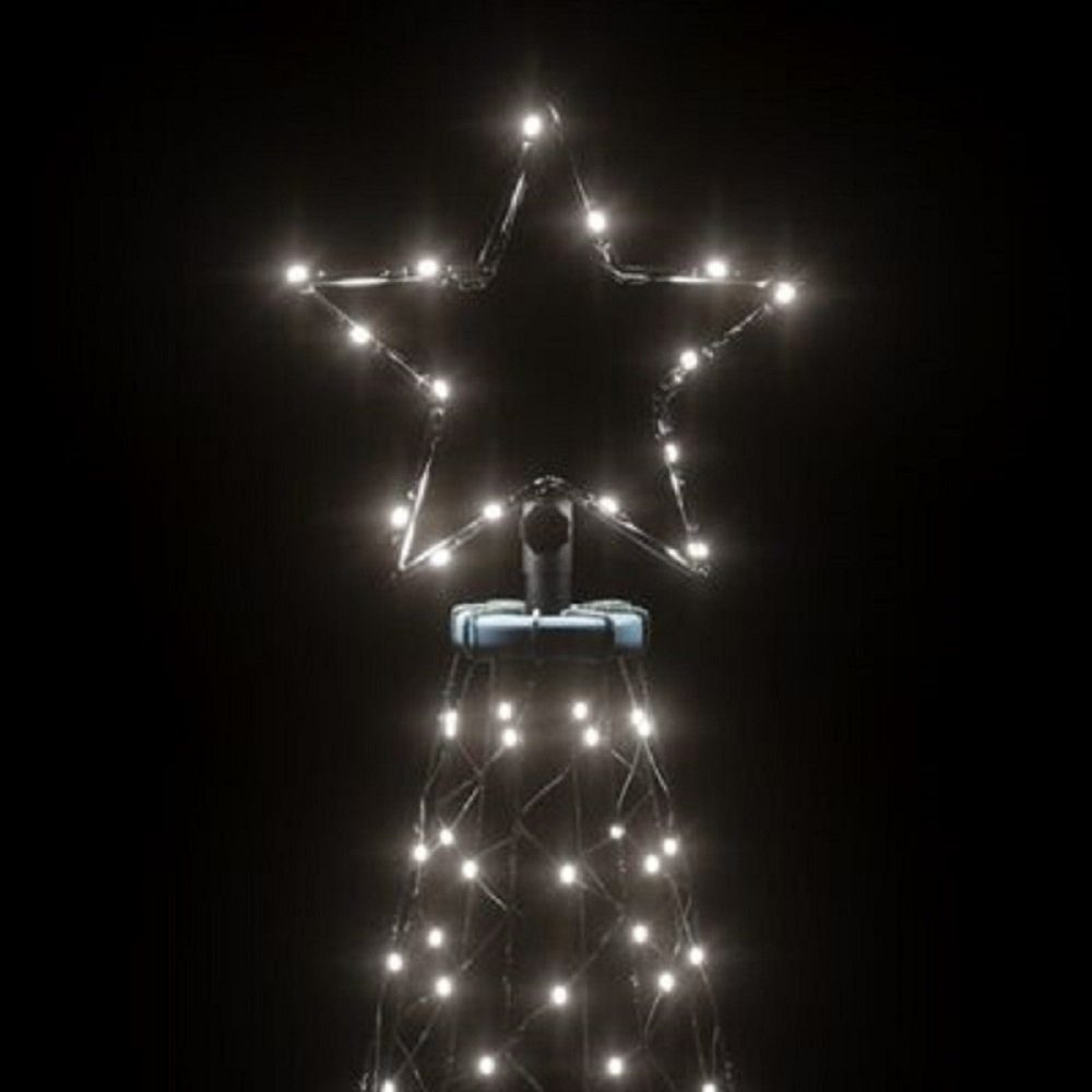 DOTMALL Christbaumschmuck LED mit Metallstange 500 3 LEDs Weihnachtsbaum m Kaltweiß