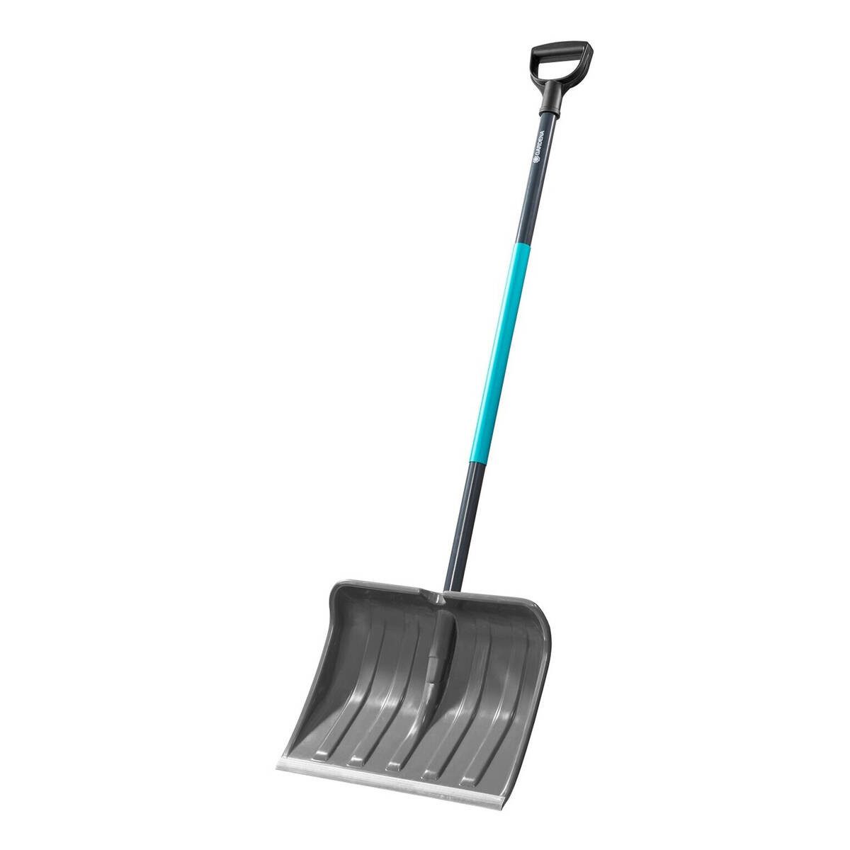 GARDENA Schneeschieber 17550-30, (Einzeln), Aluminium-Profilkante, D-Griff