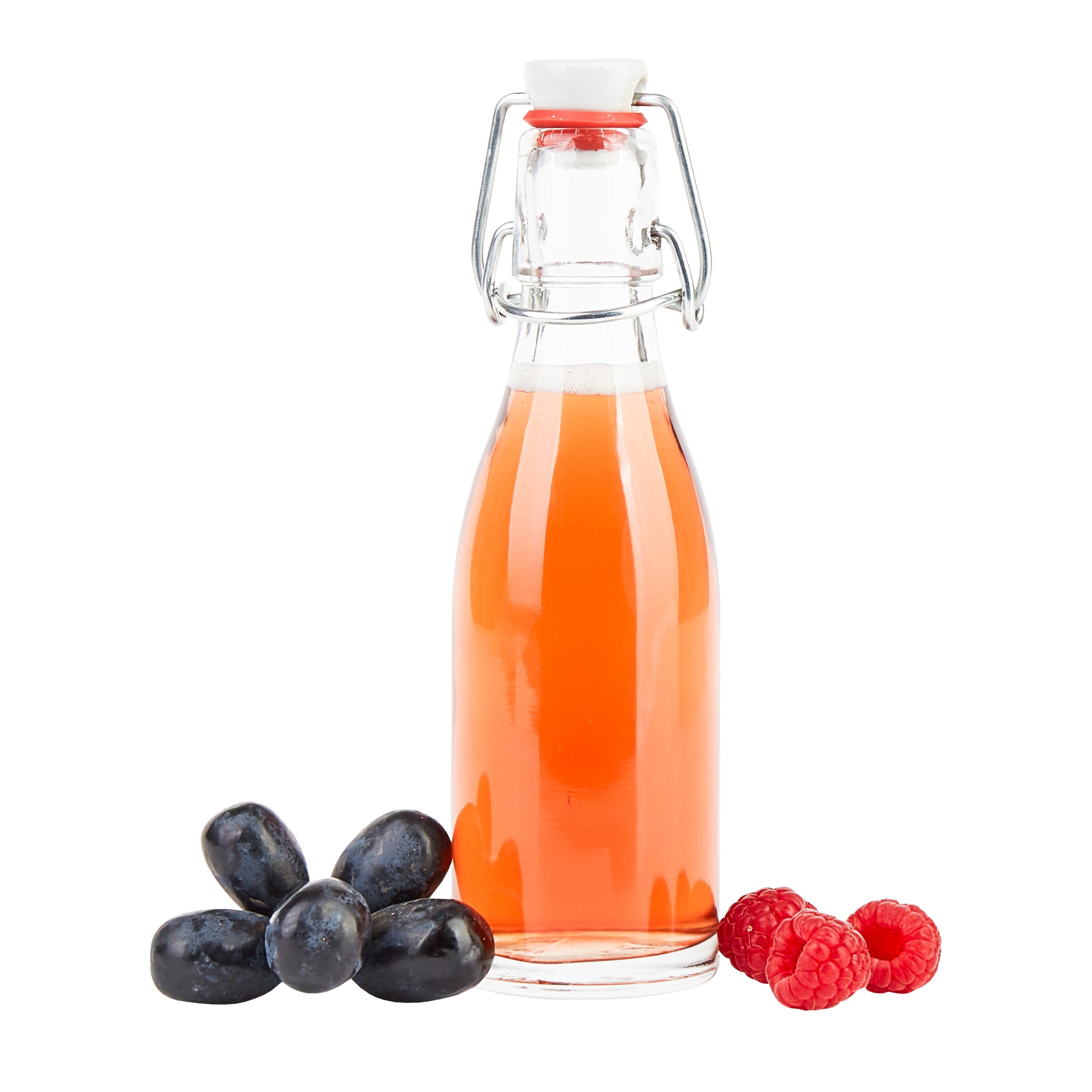 MamboCat Vorratsglas 12er Set Bügelflasche 200 ml + Bügelverschluss - Glasflasche für Most, Glas – Bild 3 von 5