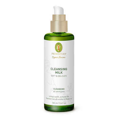Primavera Life GmbH Gesichts-Reinigungsmilch Primavera Organic Skincare Cleansing Milk Soft & Delicate 100 ml