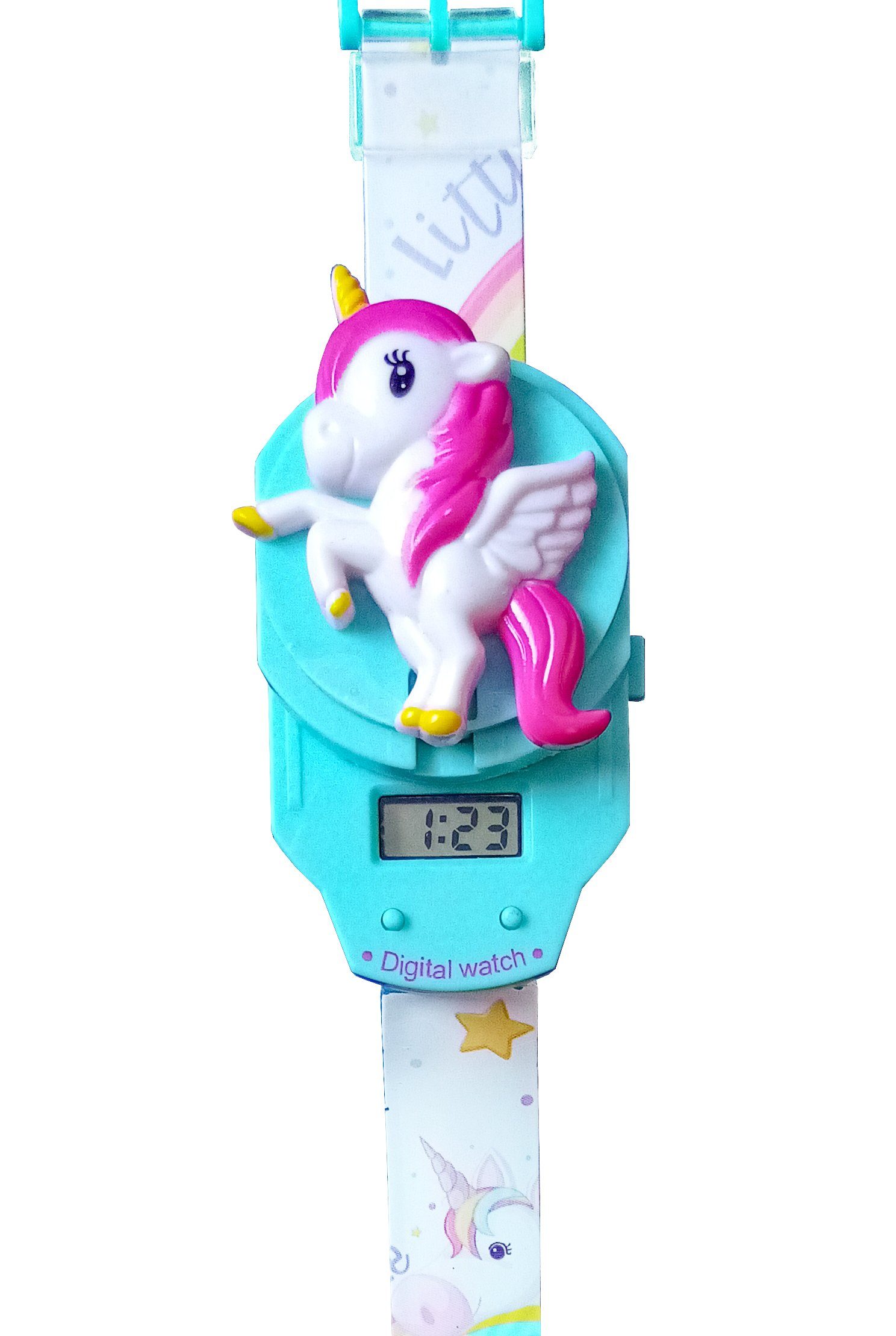 Toi-Toys Quarzuhr Einhorn KINDERUHR Digital Armbanduhr Uhr Watch Kinder 13 (Einhorn), Geschenk Mädchen