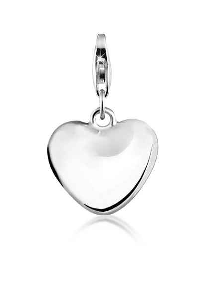 Nenalina Charm-Einhänger Herz-Anhänger Symbol Basic Liebe Love 925 Silber