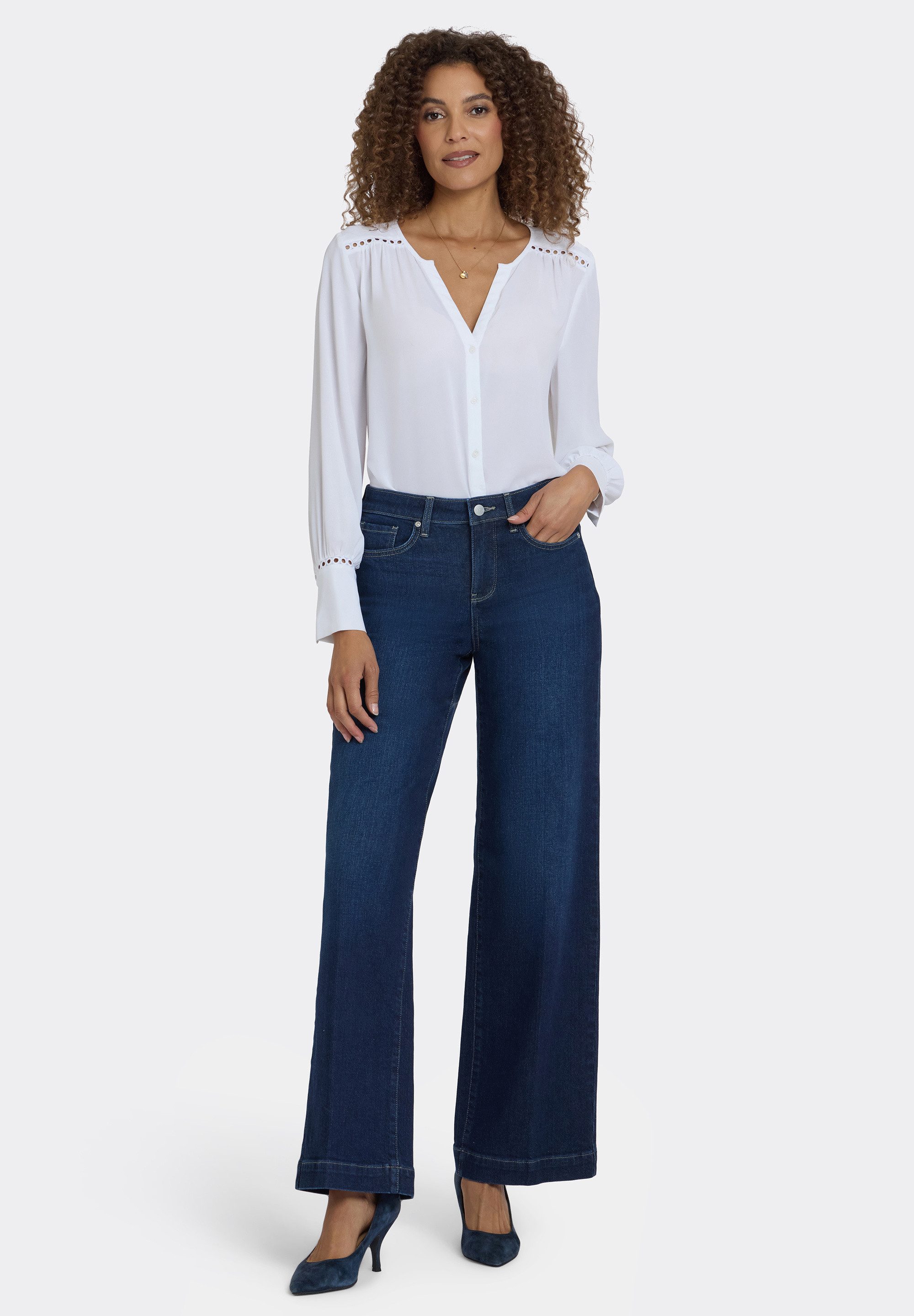 NYDJ Stretch-Jeans Teresa Wide Leg Schlankmachende Passform