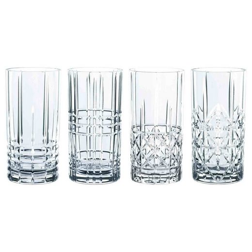 Nachtmann Longdrinkglas »Highland Longdrinkgläser 445 ml 4er Set«, Glas