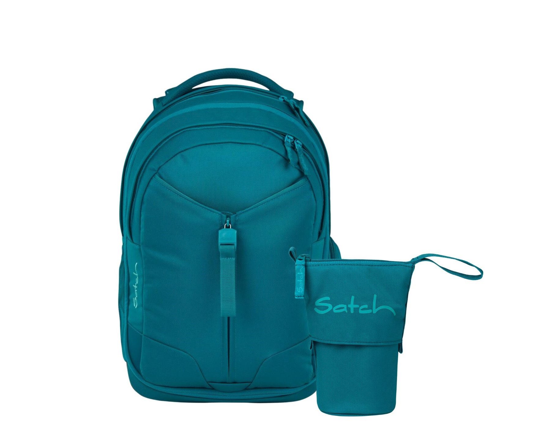 Satch Schulranzen Schulrucksack-Set MATCH Deep Petrol 2-teilig, Kollektion 25/26 (2-teilig), Schulranzen, ergonomisch, 30 + 5 Liter