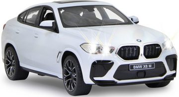 Jamara RC-Auto Deluxe Cars, BMW X6 M 1:14, weiß - 2,4 GHz, mit LED-Lichtern