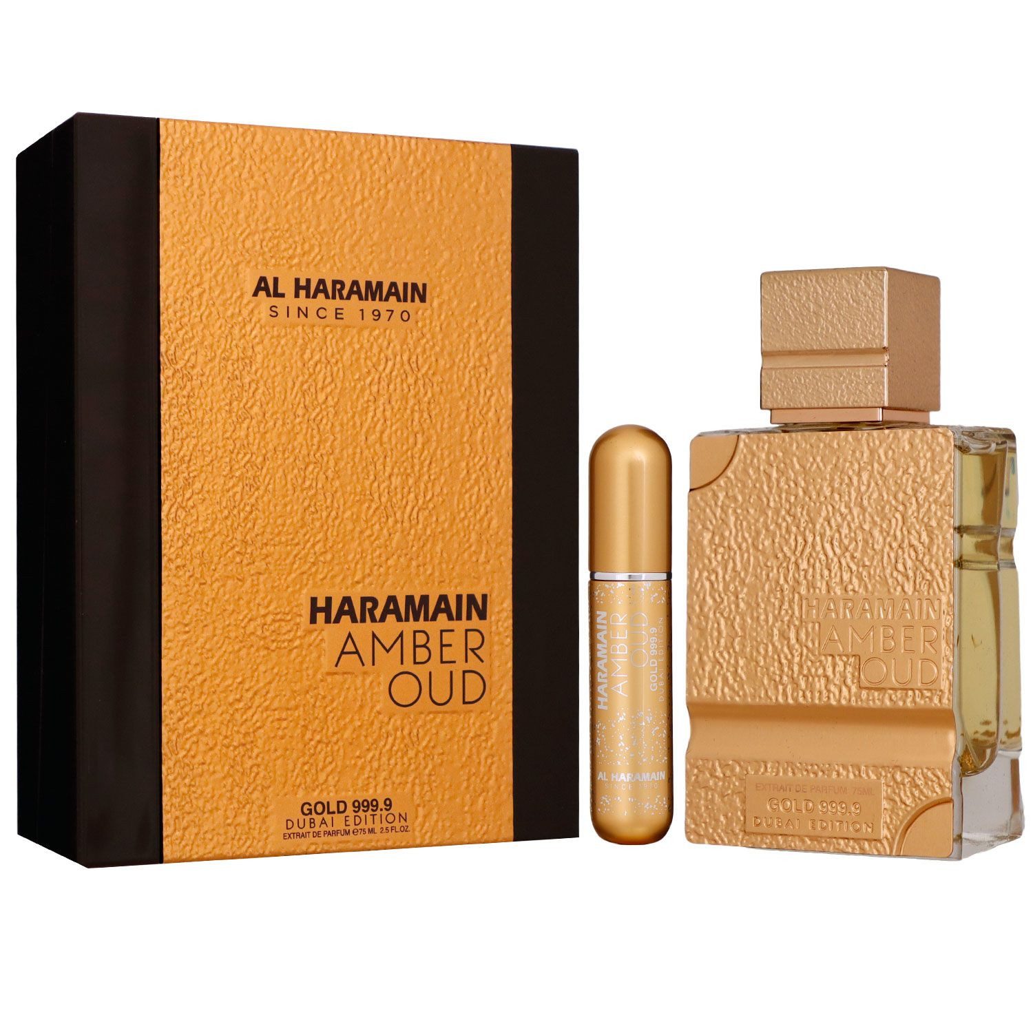 al haramain Eau de Parfum Amber Oud Gold 999.9 Dubai Edition 75 ml