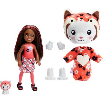 Mattel® Babypuppe Barbie Cutie Reveal Chelsea Costume Cuties Serie - Kitty Red Panda