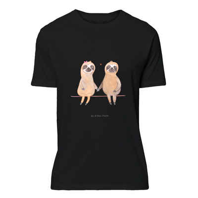 Mr. & Mrs. Panda T-Shirt Faultier Pärchen - Schwarz - Geschenk, Liebe, Faultier Geschenk, Faul (1-tlg)