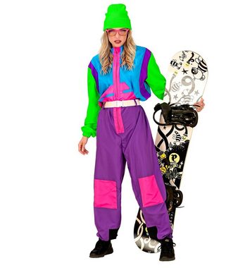 Widmann S.r.l. Kostüm Snowboarder Kostüm '80er Jahre' für Erwachsene, N