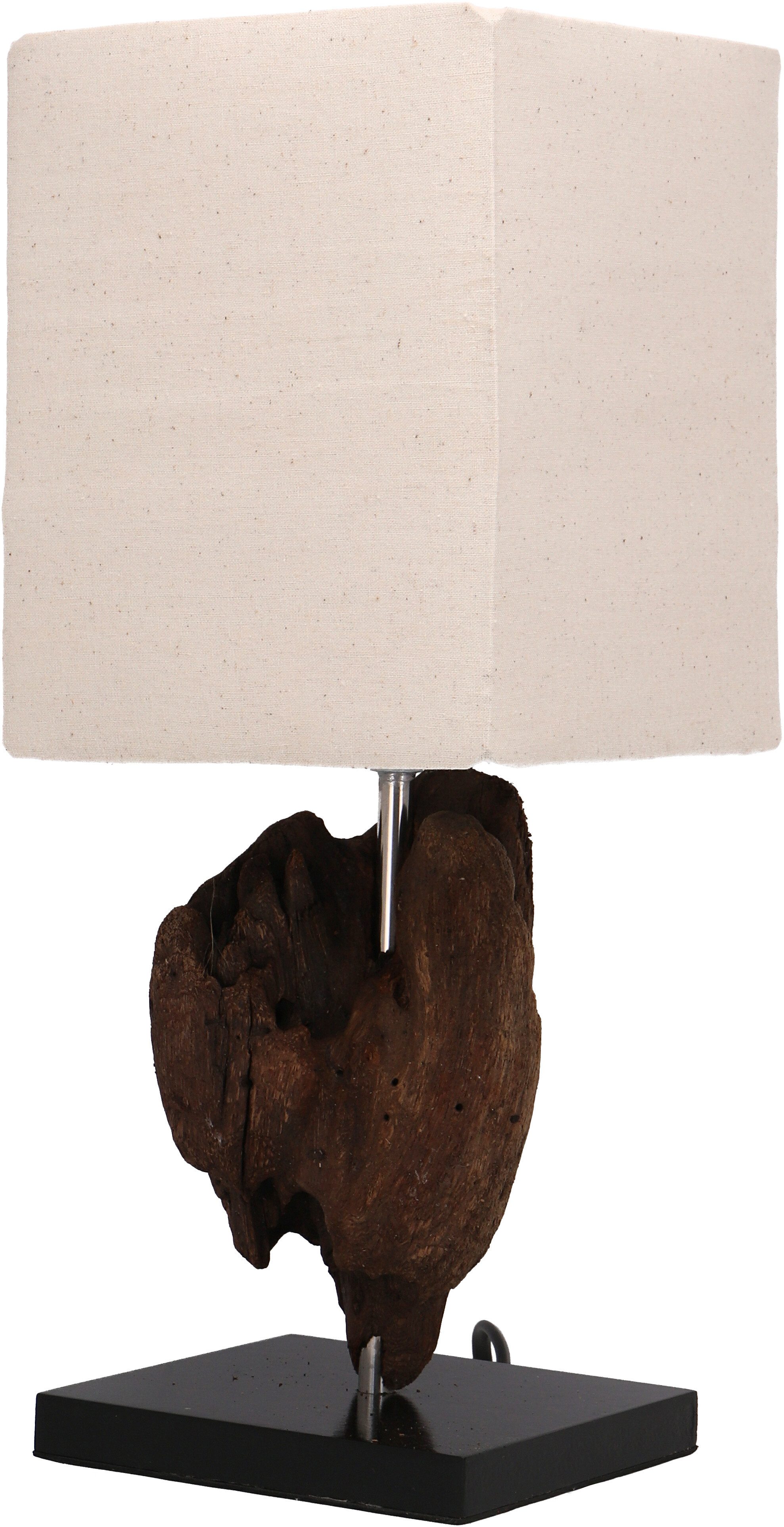 Guru-Shop Tischleuchte Tischlampe, in Bali handgemacht aus Wurzelholz.., Leuchtmittel nicht inklusive