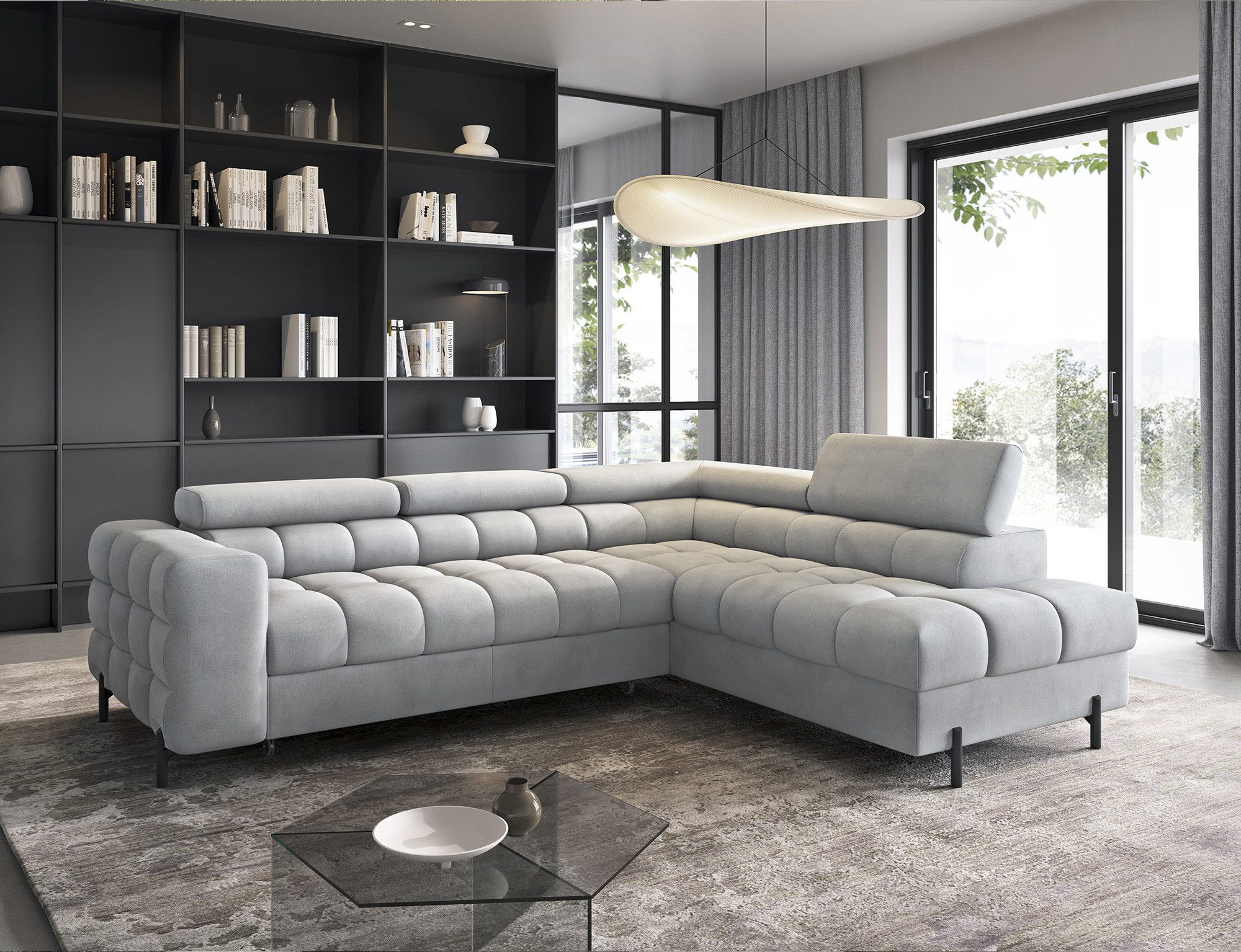 MOEBLO Ecksofa Ferrucio, modernes Schlafsofa mit günstig online kaufen