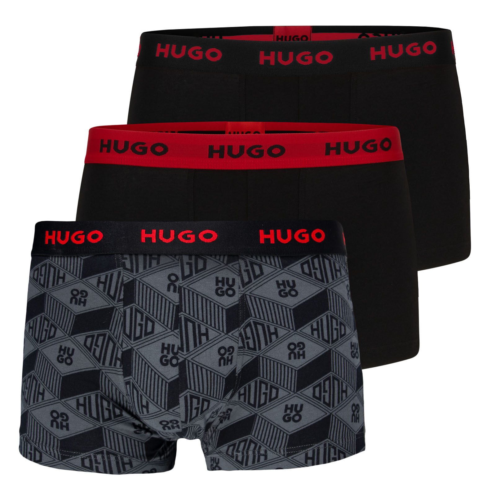 HUGO Boxer Trunk Triplet Design (3-St., günstig online kaufen