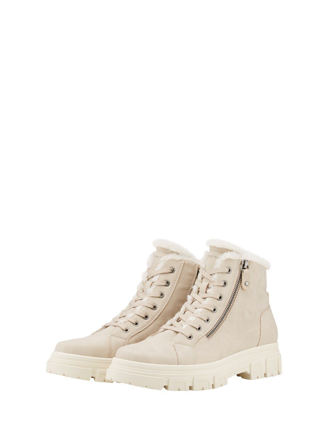 TOM TAILOR Shoes Licence Schnürstiefel (1-tlg) Gefütterte Stiefel mit Felli günstig online kaufen
