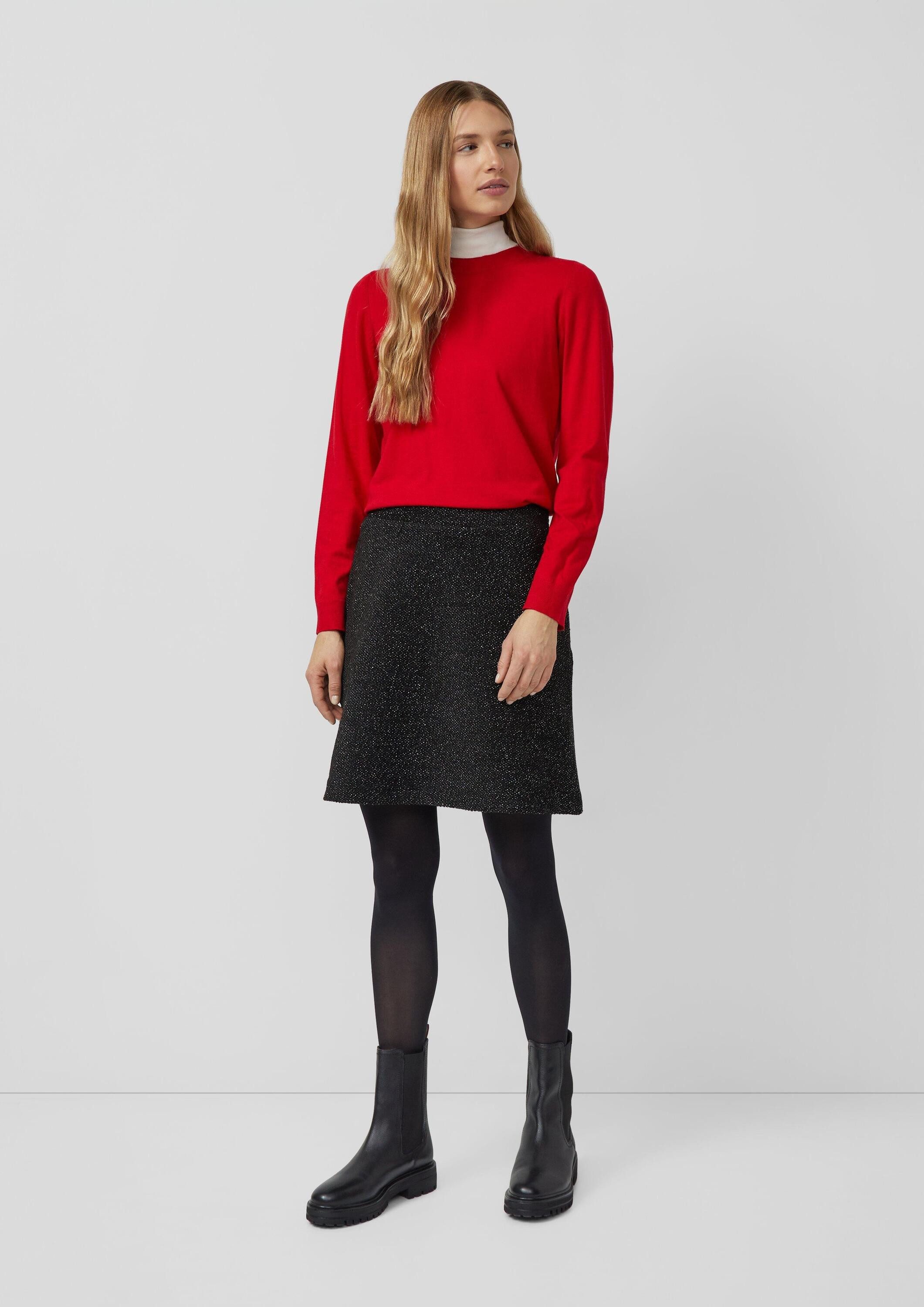 s.Oliver Minirock Rock Kurzer elastischer Rock mit Glitzergarn