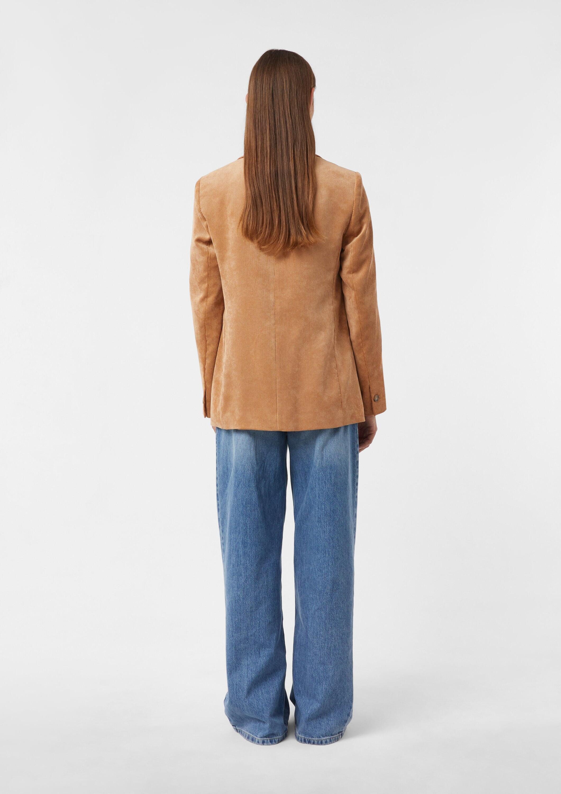 comma Jackenblazer Indoor-Blazer Antaillierter Cord-Blazer