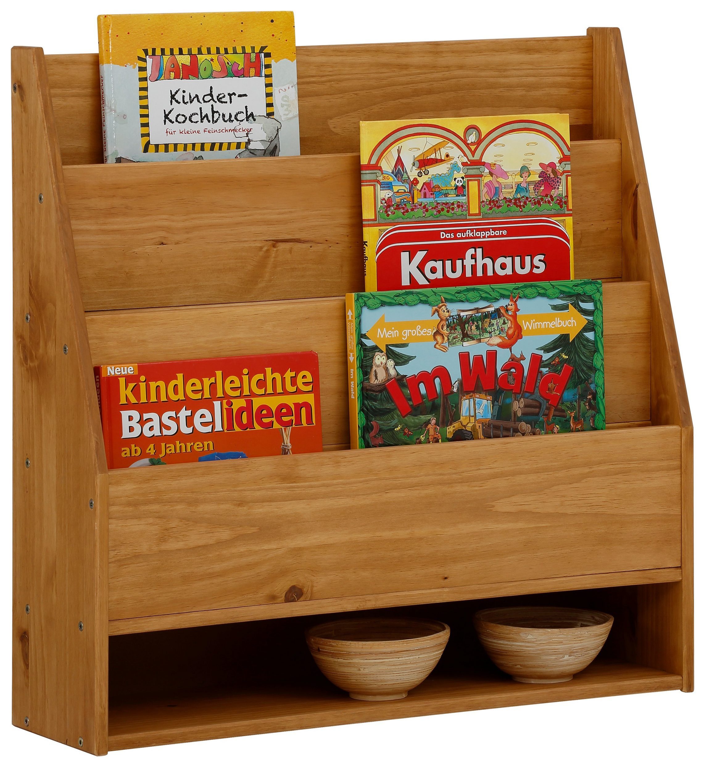loft24 Bücherregal Allie, Wandregal aus Kiefernholz günstig online kaufen