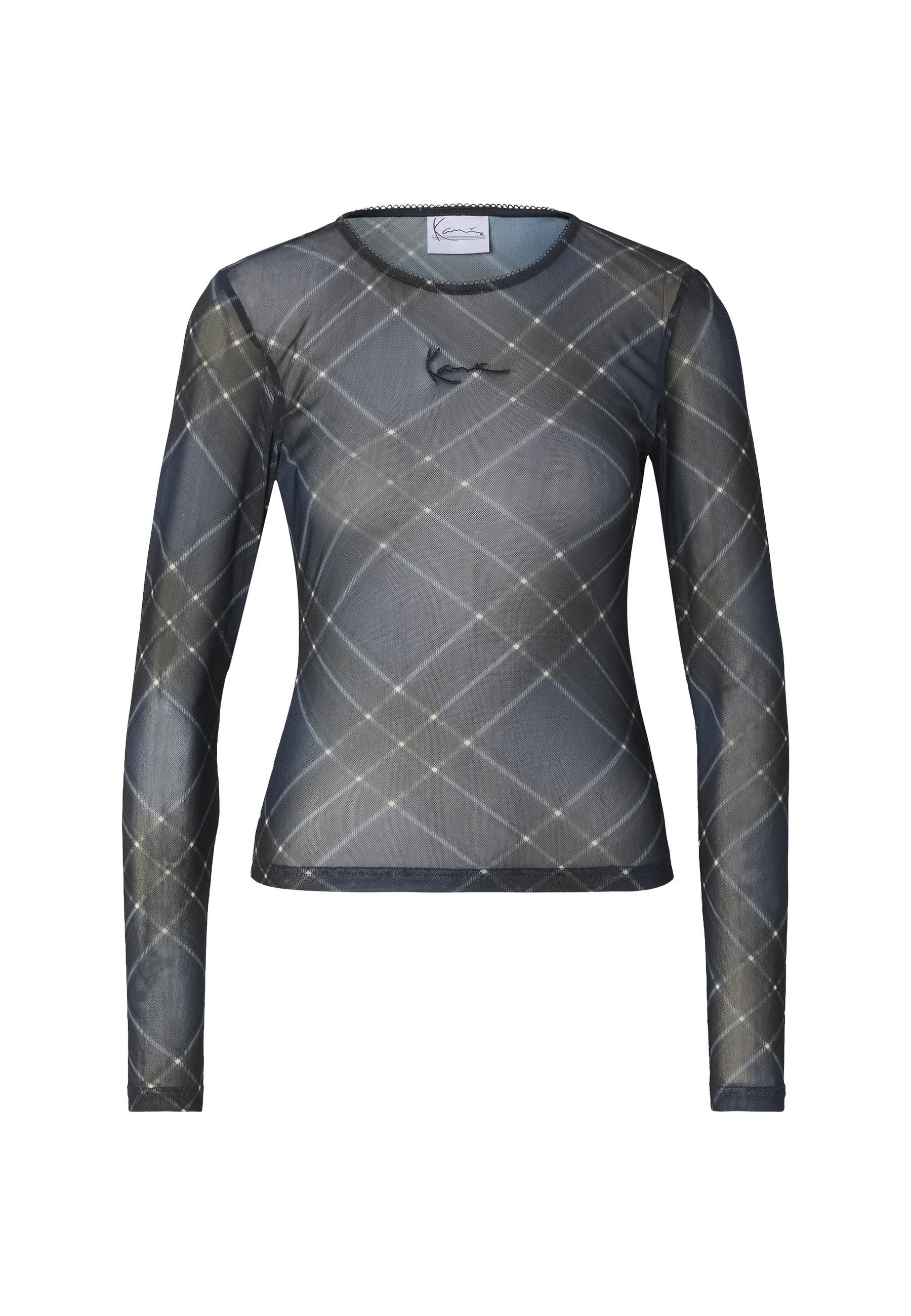 Karl Kani Langarmshirt Karl Kani Signature Check Mesh Longsleeve (1-tlg)