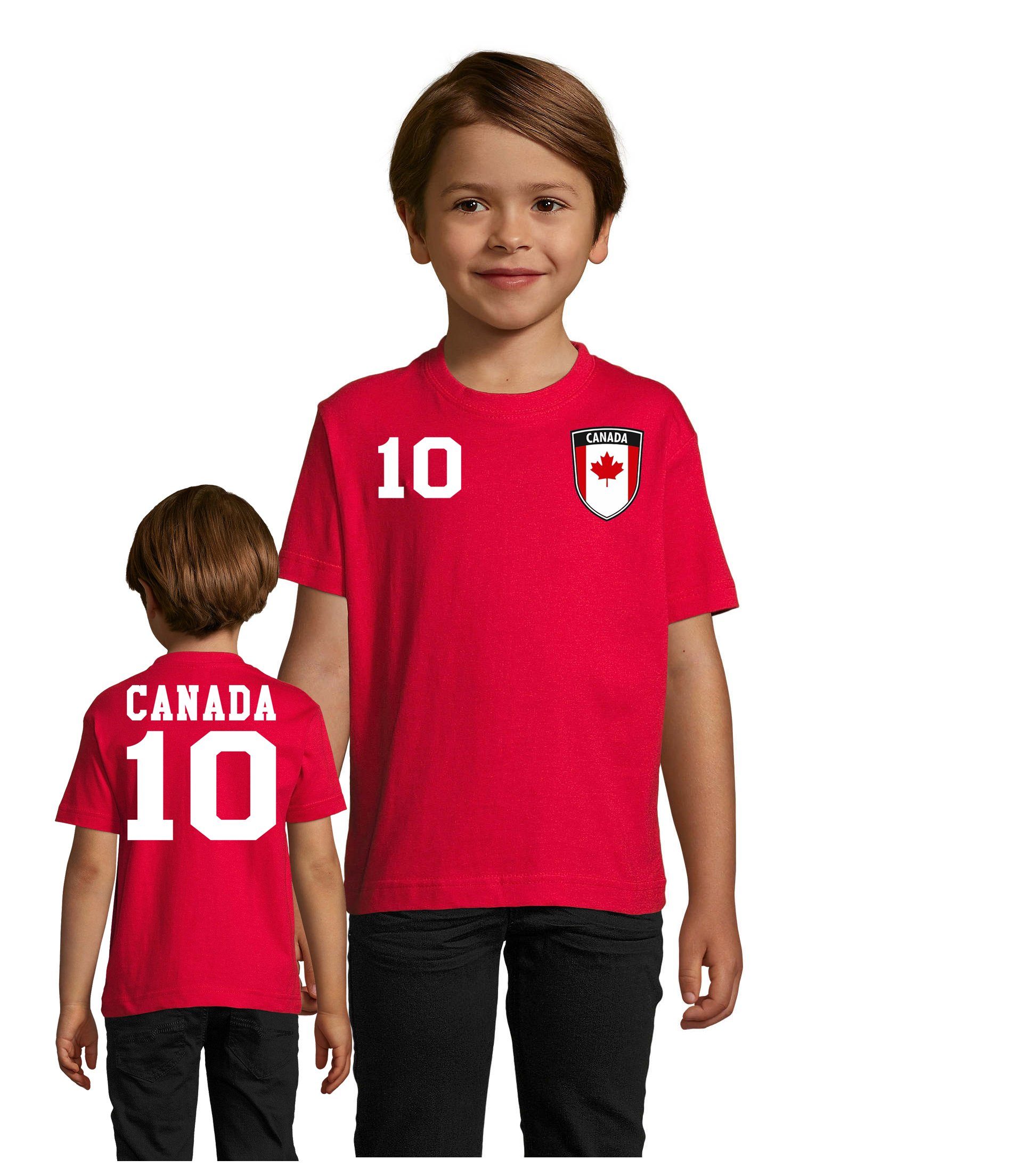 Fußball & Meister Copa Trikot Kanada Sport Amerika Kinder T-Shirt WM Blondie Brownie