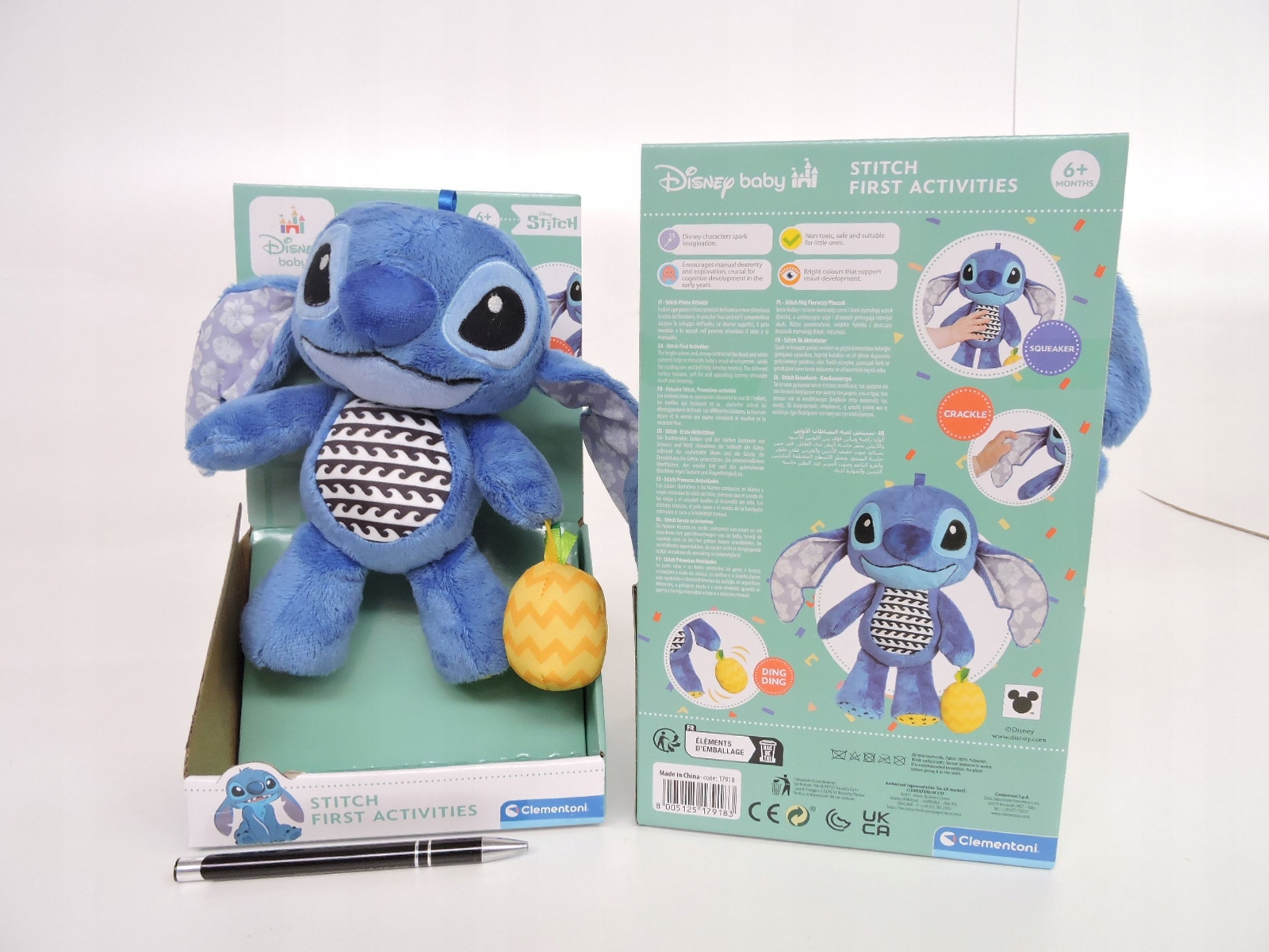 Stitch Badeplüschtier Disney Stitch Sensory-Spielzeug für Babys ab 6 Monaten (1-tlg)