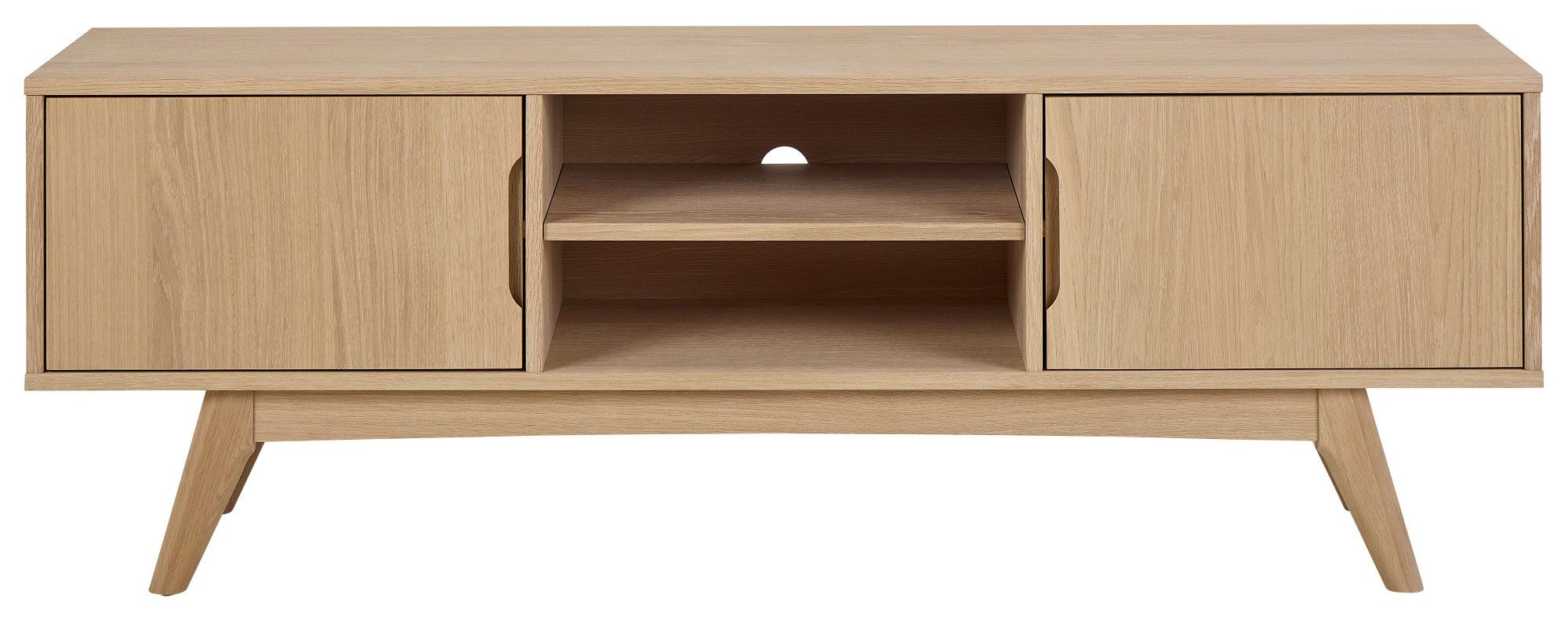 ACTONA GROUP TV-Schrank Marte, Kaffeetisch, Beistelltisch TVTisch, Eiche,160x40x55cm
