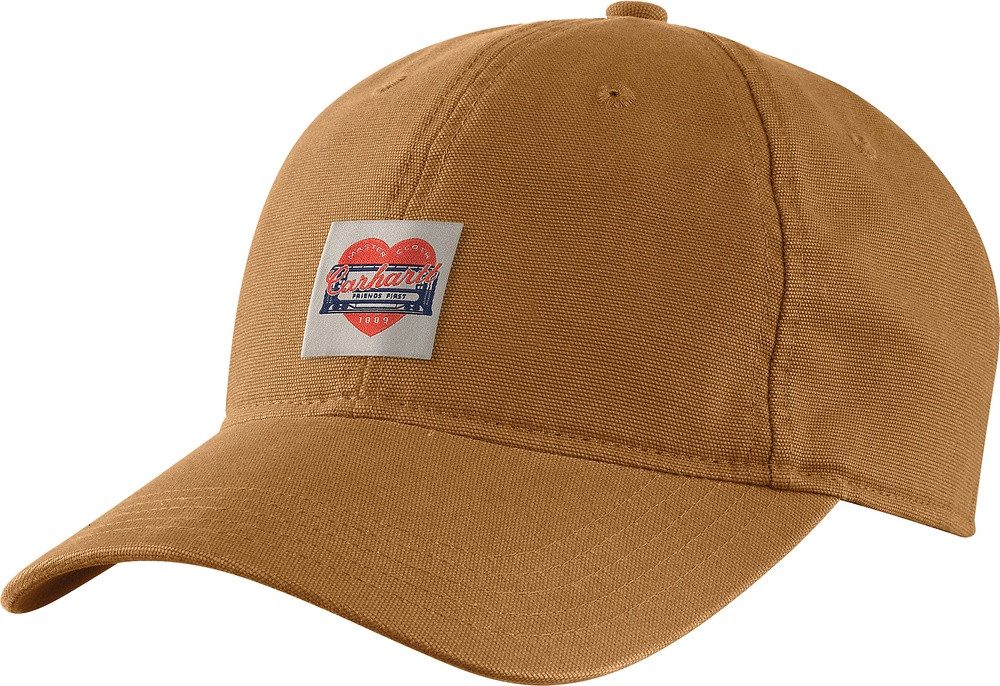Snapback Cap Heart Patch Canvas Cap