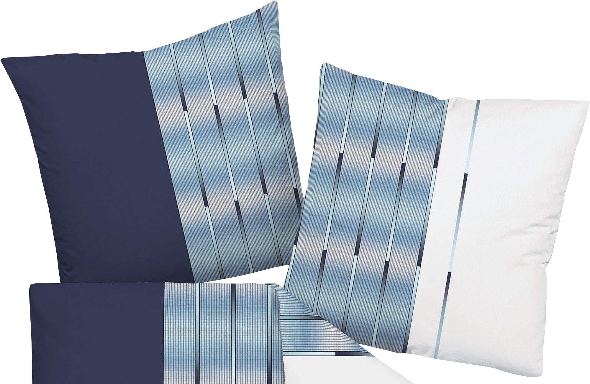 Janine Kissenbezüge Kissenbezug, Streifen günstig online kaufen