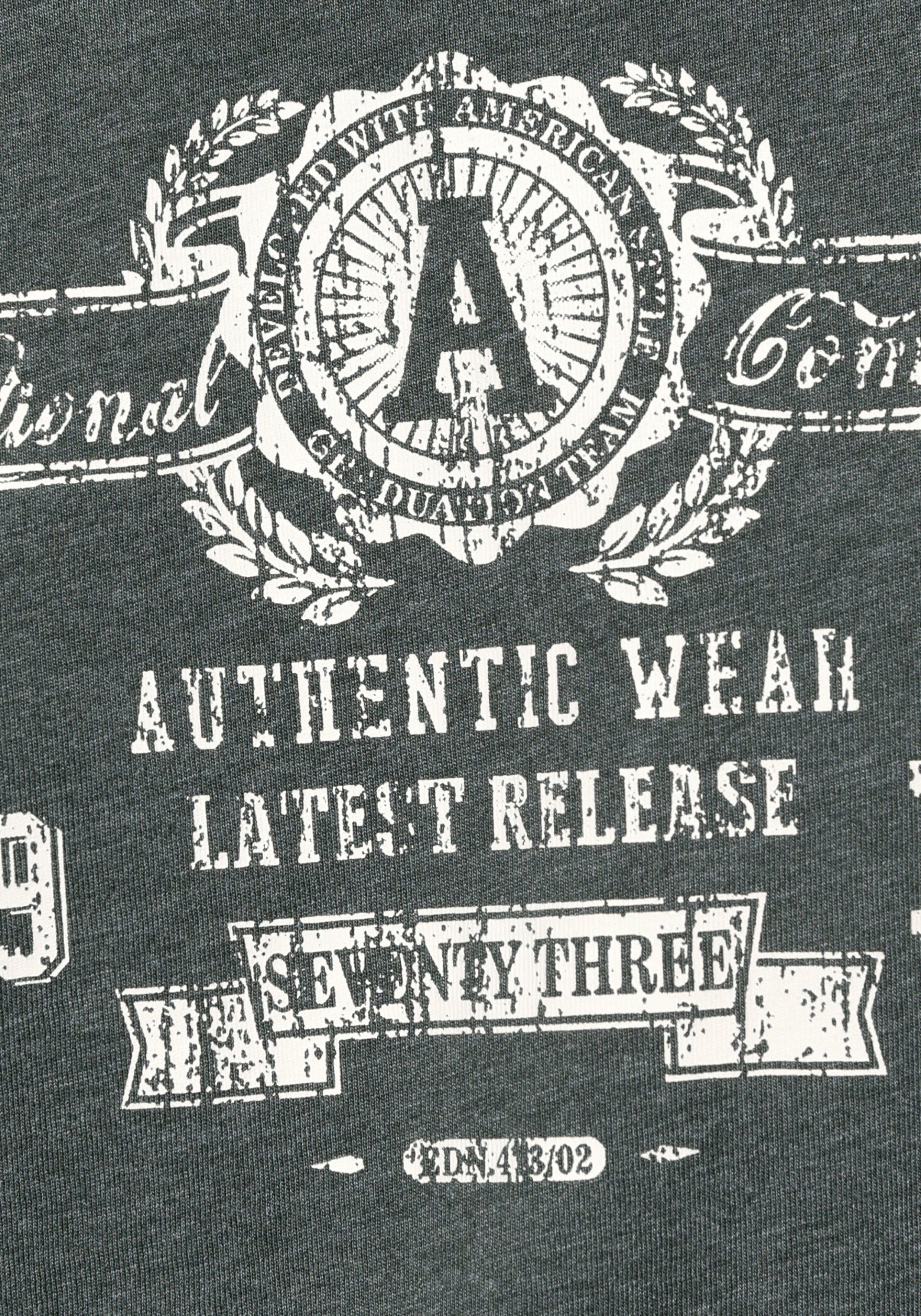 Arizona T-Shirt Kurzarm, melierte Optik, Rundhalsausschnitt, aus Single Jersey