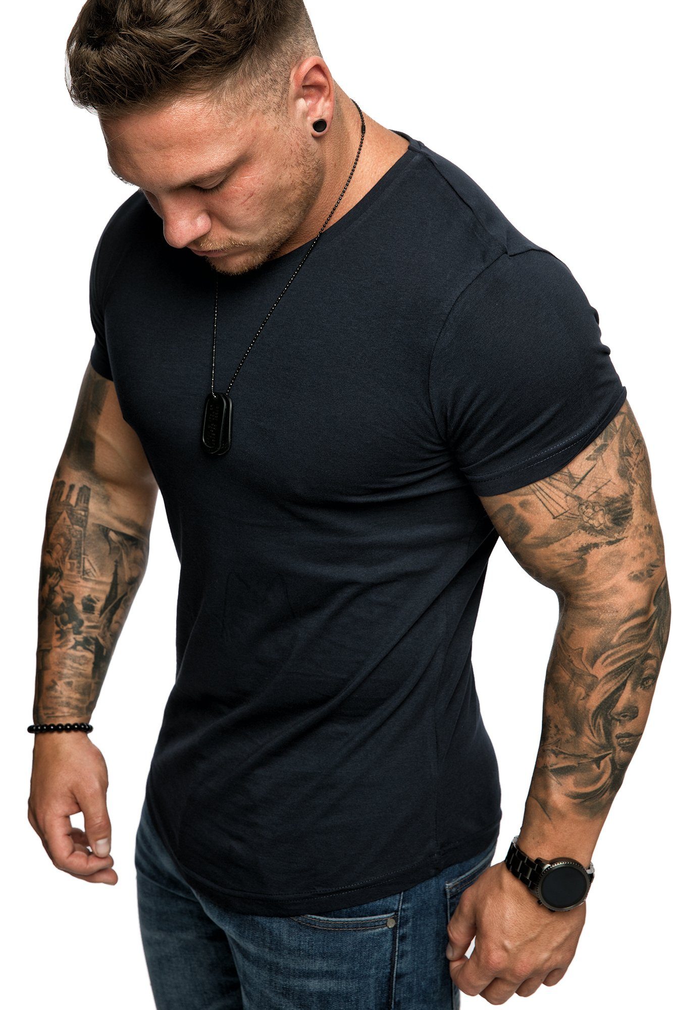 Amaci&Sons T-Shirt TACOMA Basic T-Shirt mit günstig online kaufen