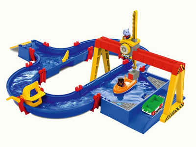 Aquaplay Wasserbahn Outdoor Wasser Spielzeug Wasserbahn ContainerPort Hafen 8700001532