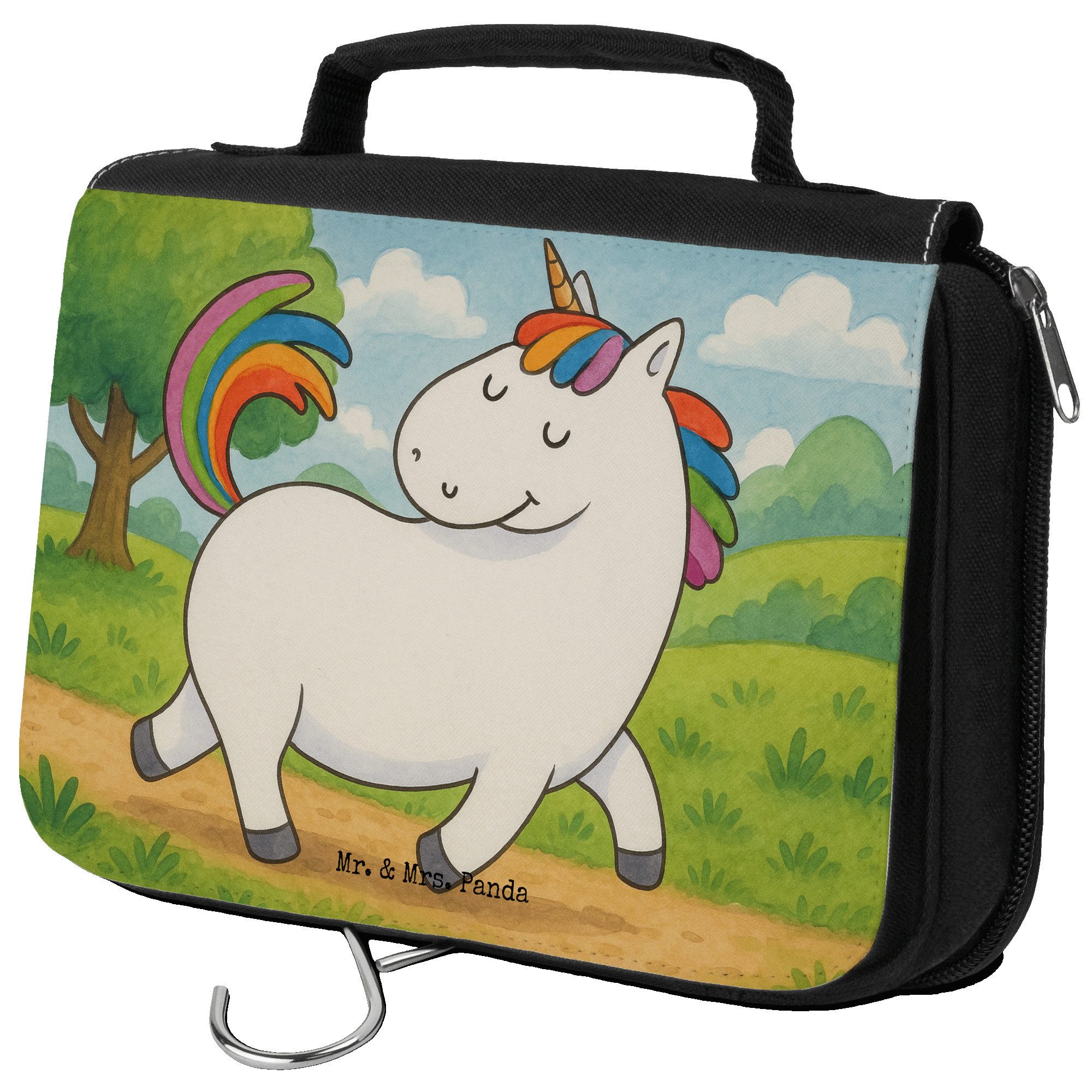 Kulturbeutel Einhorn Stolzieren Design, Kulturbeutel, Weiß, Anders, Unicorn, Kultu