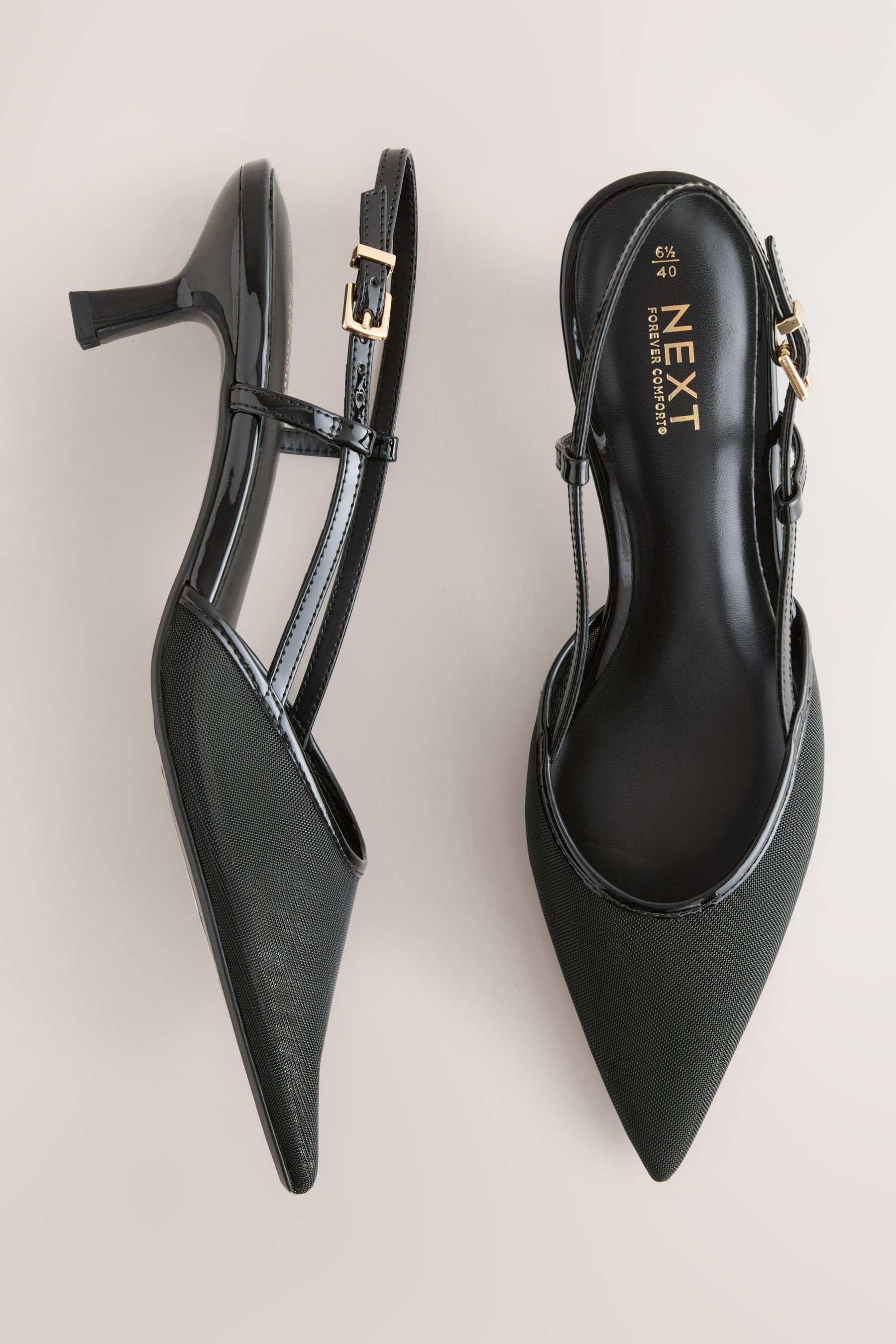 Next Forever Comfort® Spitze Mesh-Slingbacks mit Absatz Slingsandale (1-tlg günstig online kaufen