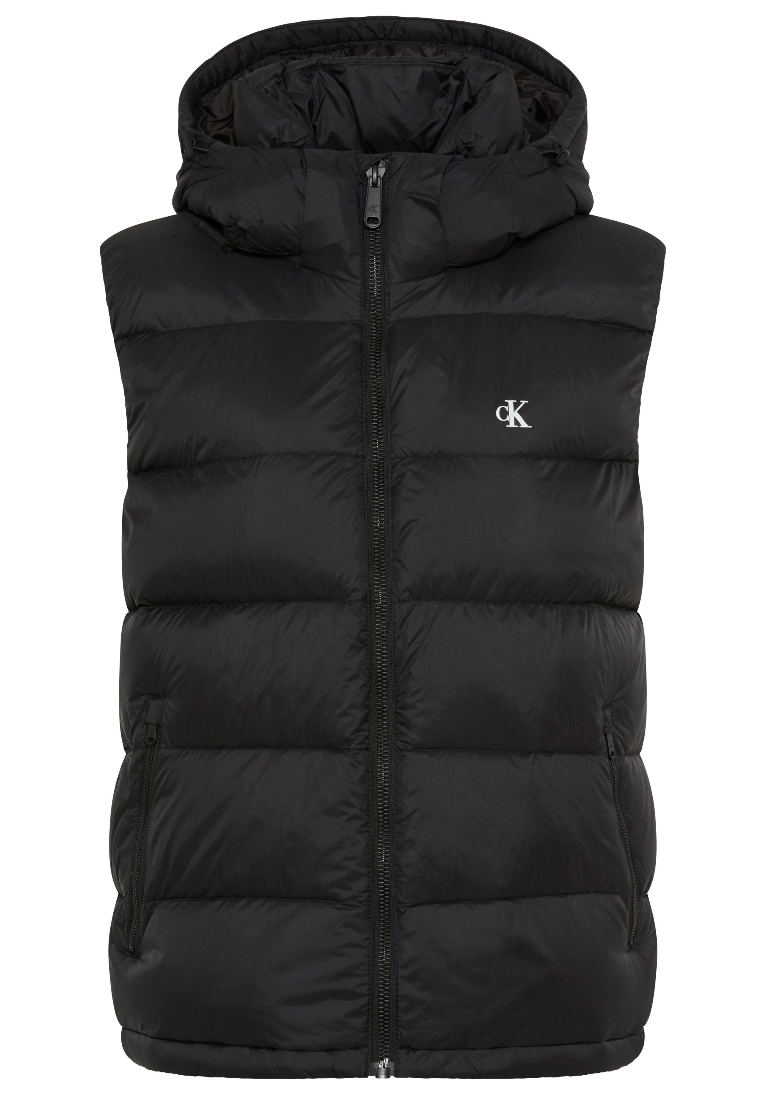 Calvin Klein Jeans Steppweste Kapuze, Regular Fit, warm wattiert günstig online kaufen