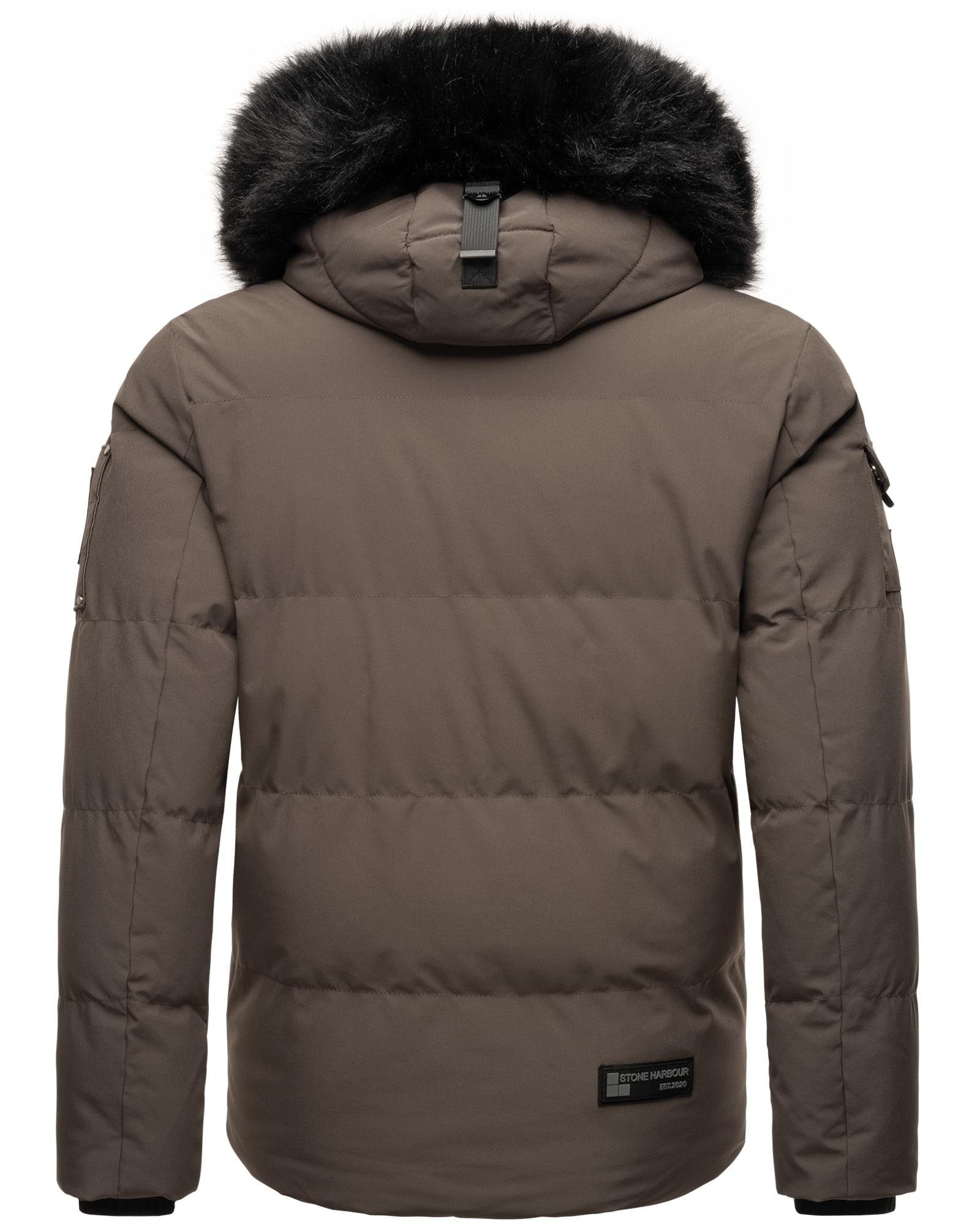 Stone Harbour Winterjacke Halvaar stylischer Winterparka mit abnehmbarer Kapuze