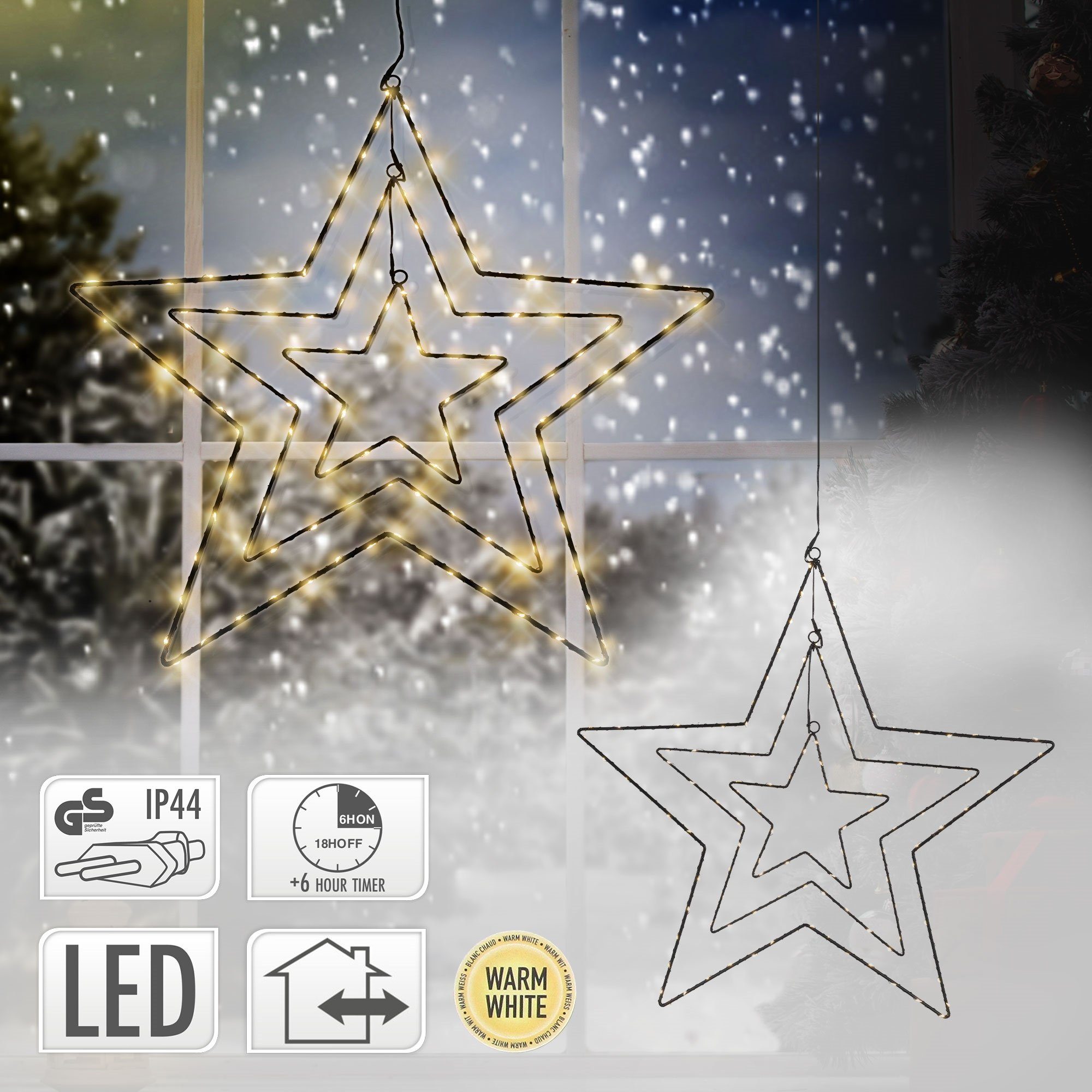 ᐅ ECD Germany Weihnachtsfigur LEDWeihnachtsstern Weihnachten LED Stern Weihnachtsdeko