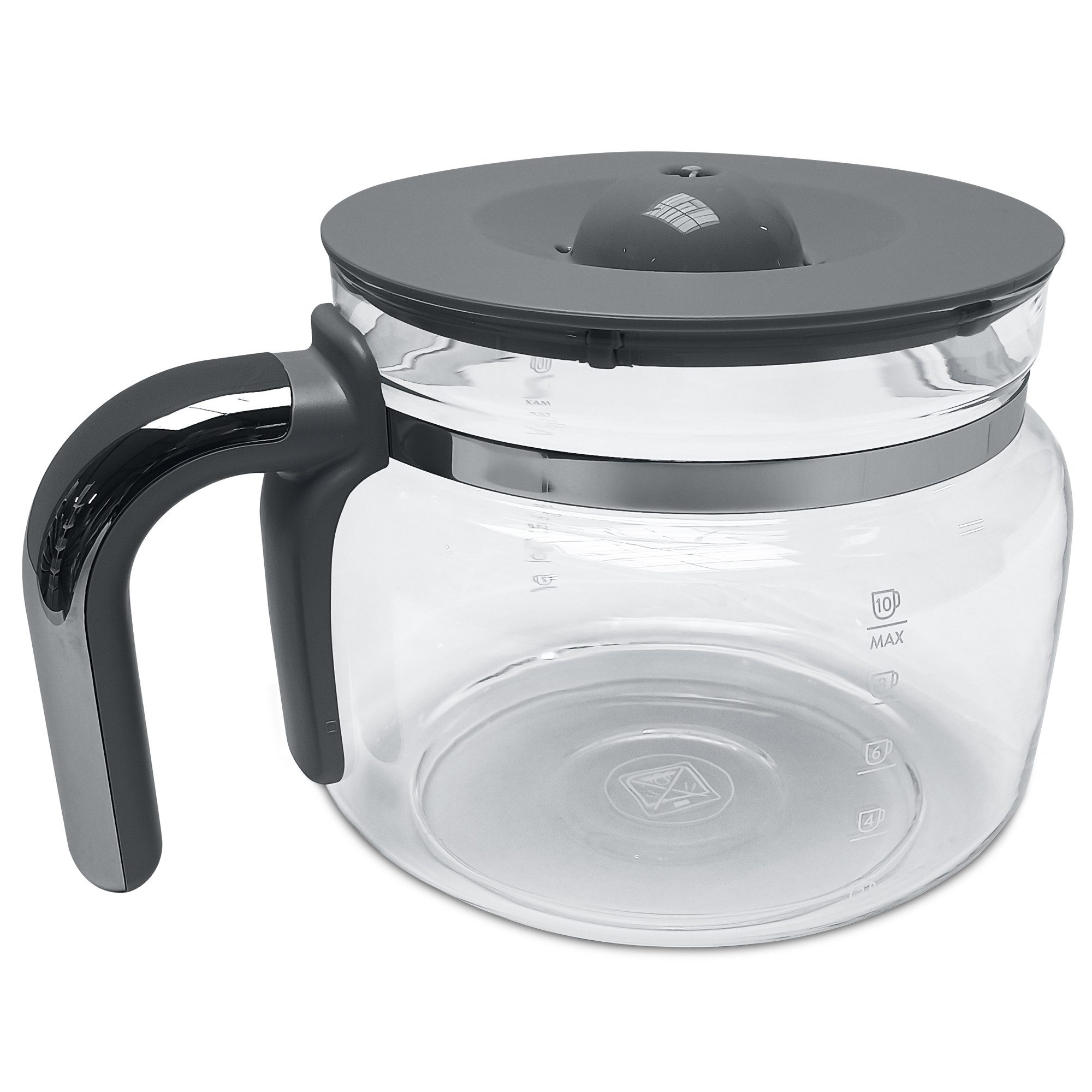 VIOKS Kaffeekanne Glaskanne wie smeg 697650076 DCGC01, für Filterkaffeemaschine