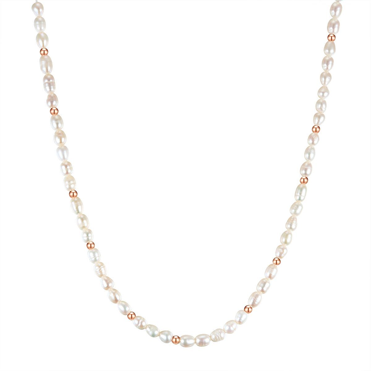 Lulu & Jane Perlenkette roségold, Messing günstig online kaufen