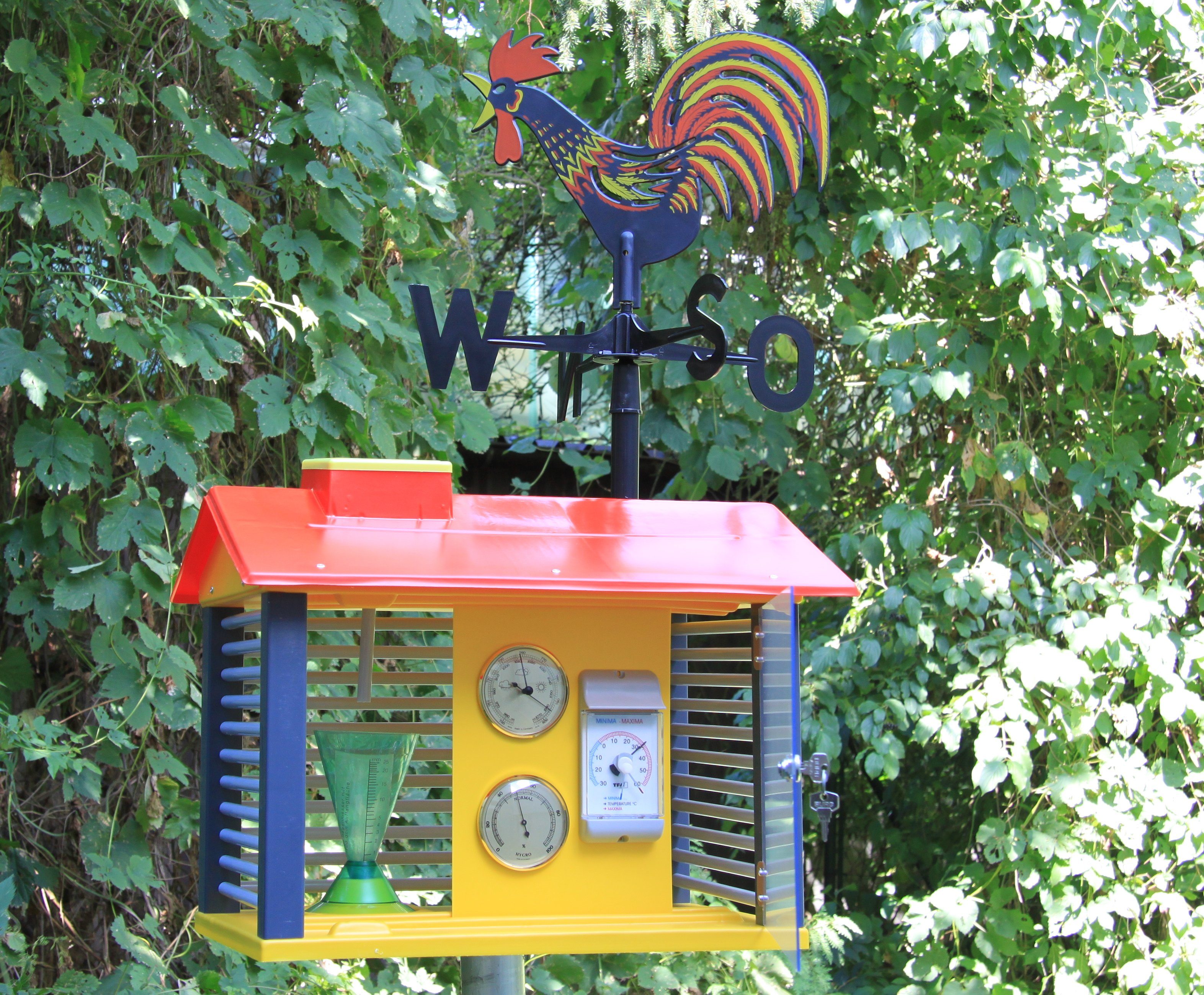 Wissner® aktiv lernen Lernspielzeug Wetterwarte Instrumenten & Wetterhahn, drinnen u. draußen, verschiedene Wettermessgeräte