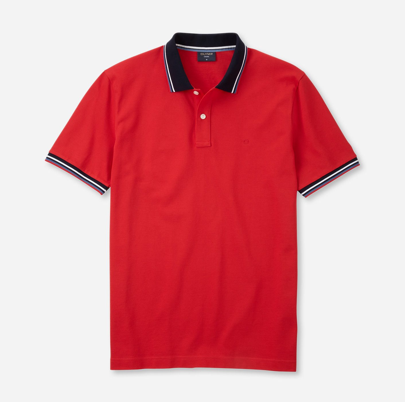 OLYMP Poloshirt Casual farbliche Kontrast-Details günstig online kaufen