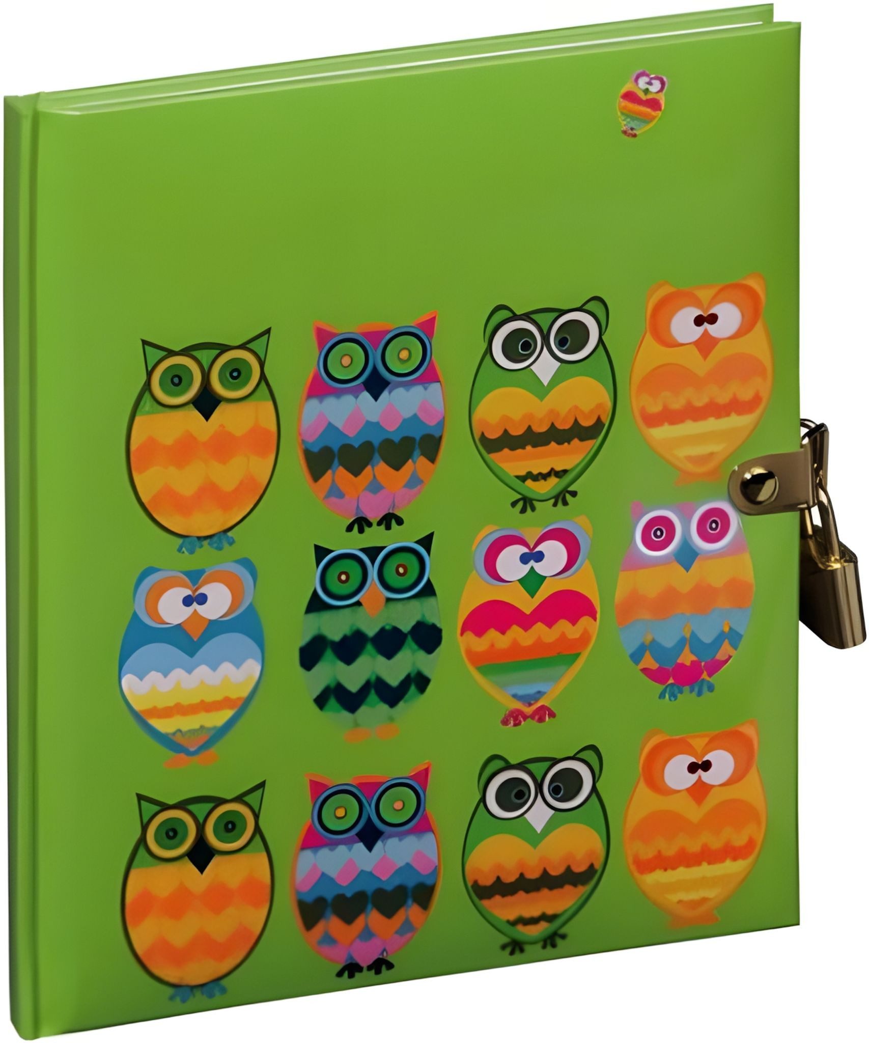 PAGNA Tagebuch Pagna Pagna Tagebuch, Eulen, Motivdruck laminiert, 128 Seiten, mit