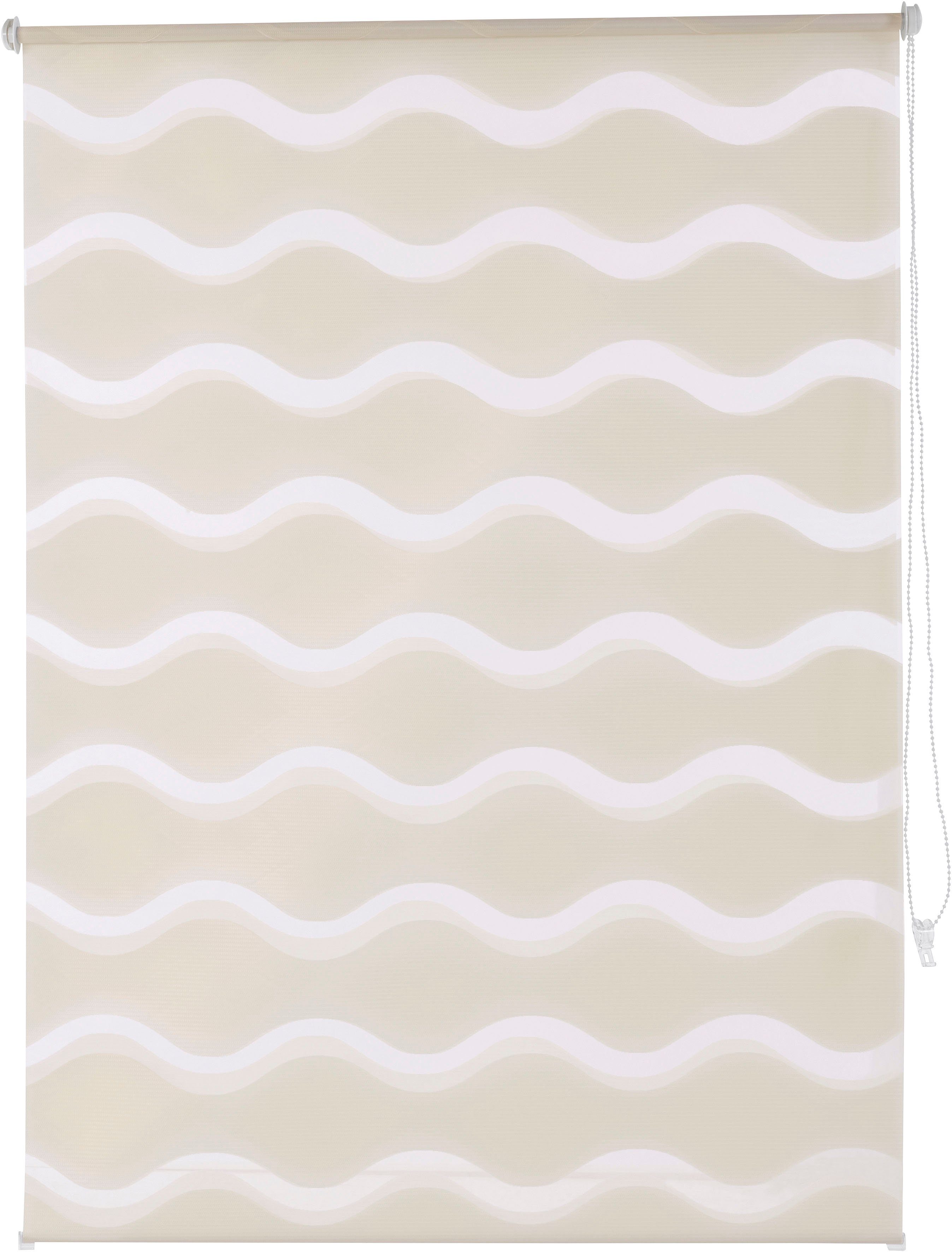 Guido Maria Kretschmer Home&Living Doppelrollo "Wellen" Lichtschutz Blendsc günstig online kaufen
