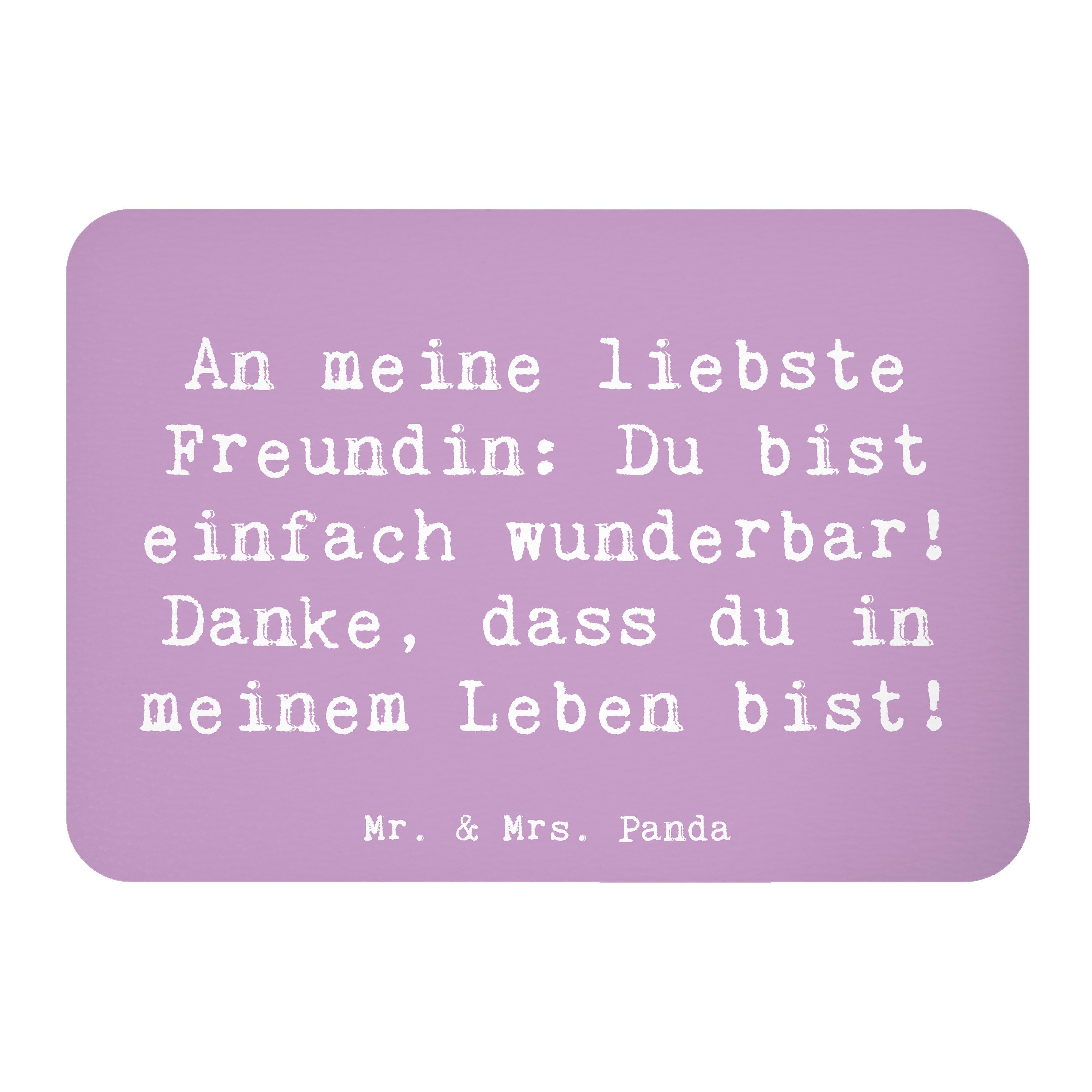 Magnet Spruch Liebste Freundin - Lavendeltraum - Geschenk, wunderbar, Danke
