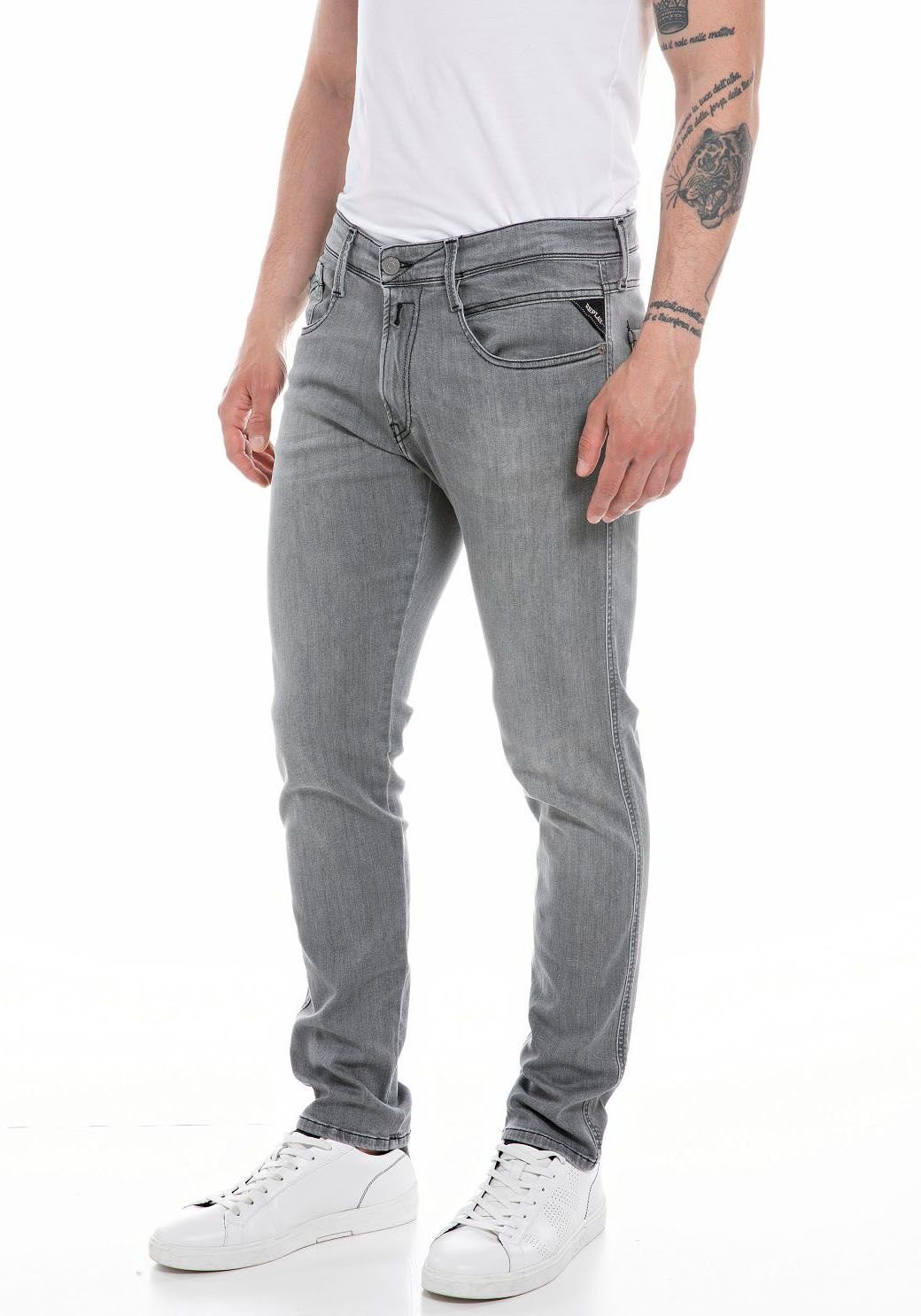 grey Anbass medium Replay Slim-fit-Jeans