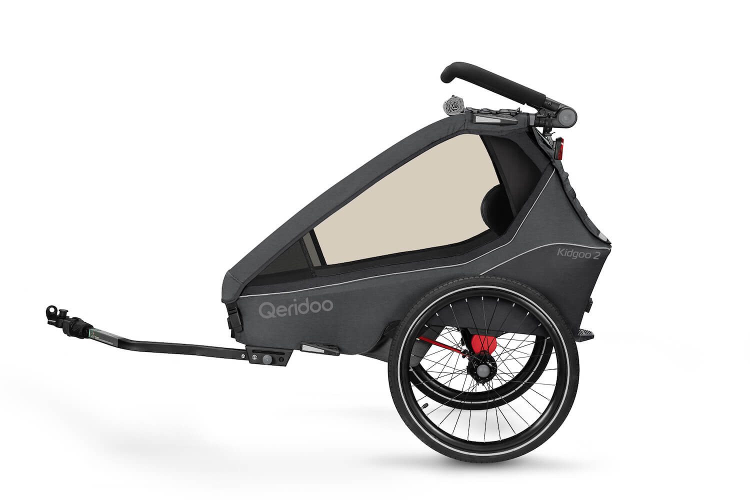 Qeridoo Fahrradkinderanhänger Kidgoo1 (2 Kinder)