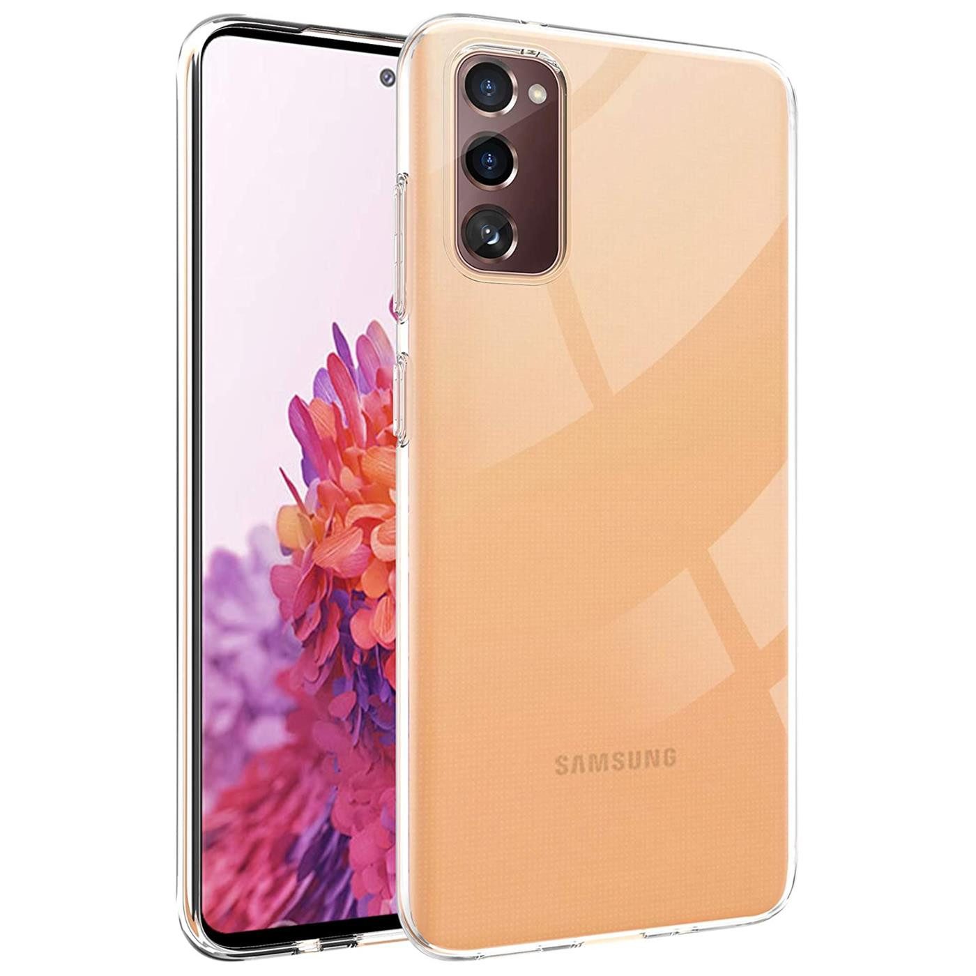 CoolGadget Handyhülle Silikon Handy Hülle Slim für Samsung Galaxy S20 FE 6,5 Zoll, dünne TPU Schutzhülle Case in transparent / durchsichtig