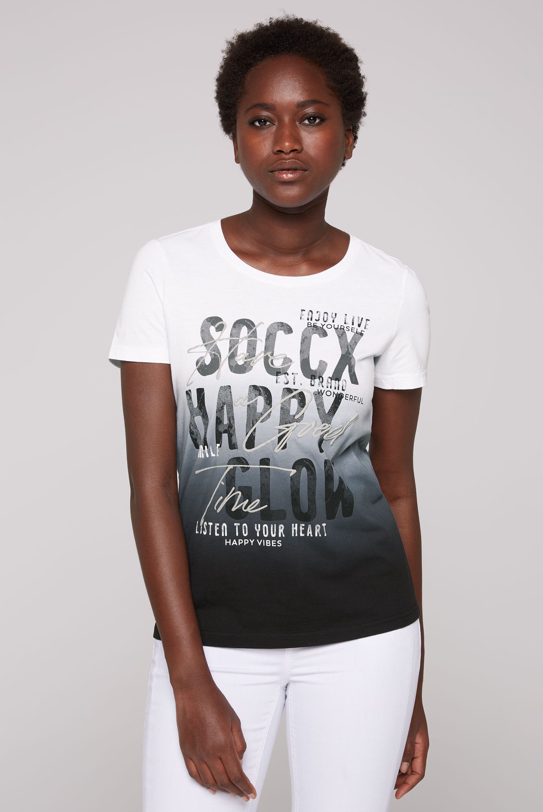 SOCCX Rundhalsshirt aus Baumwolle