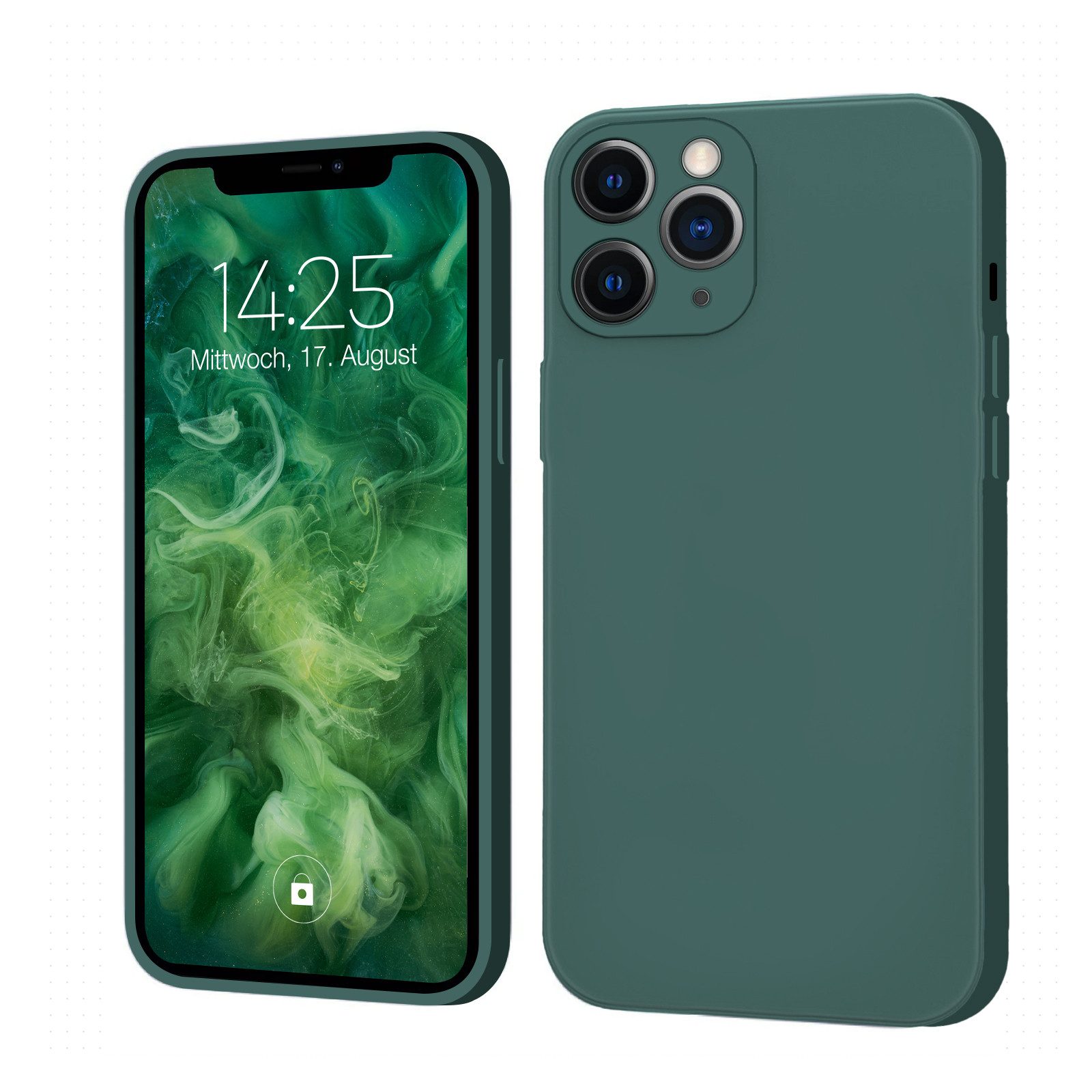 Tec-Expert Handyhülle SoftGrip Cover Hülle für Apple iPhone 11 Pro, Cover Bumper Case viele Farben wahlweise mit Glas